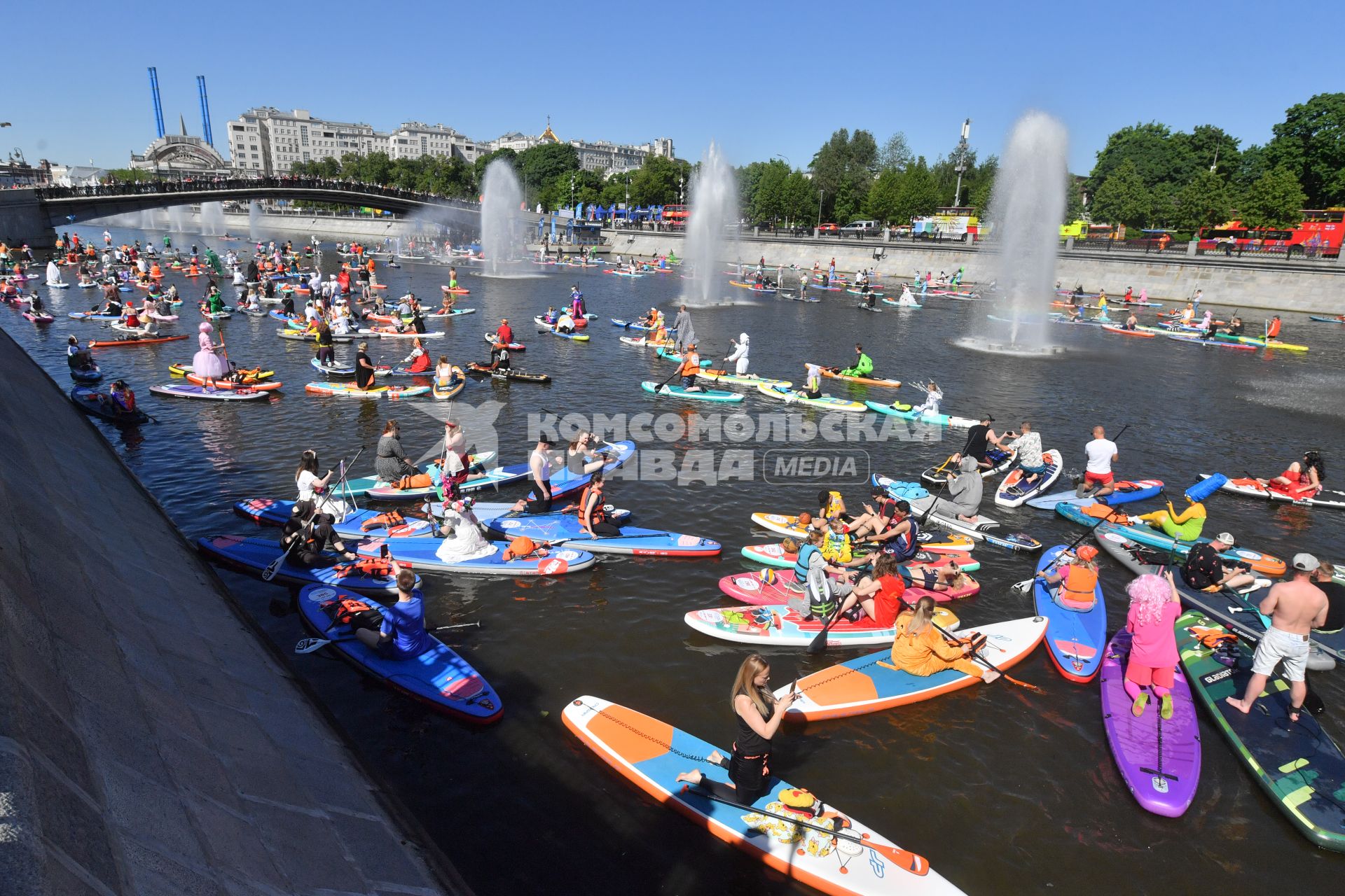 SUP-регата в рамках фестиваля \"Москва - на волне. Рыбная неделя\"