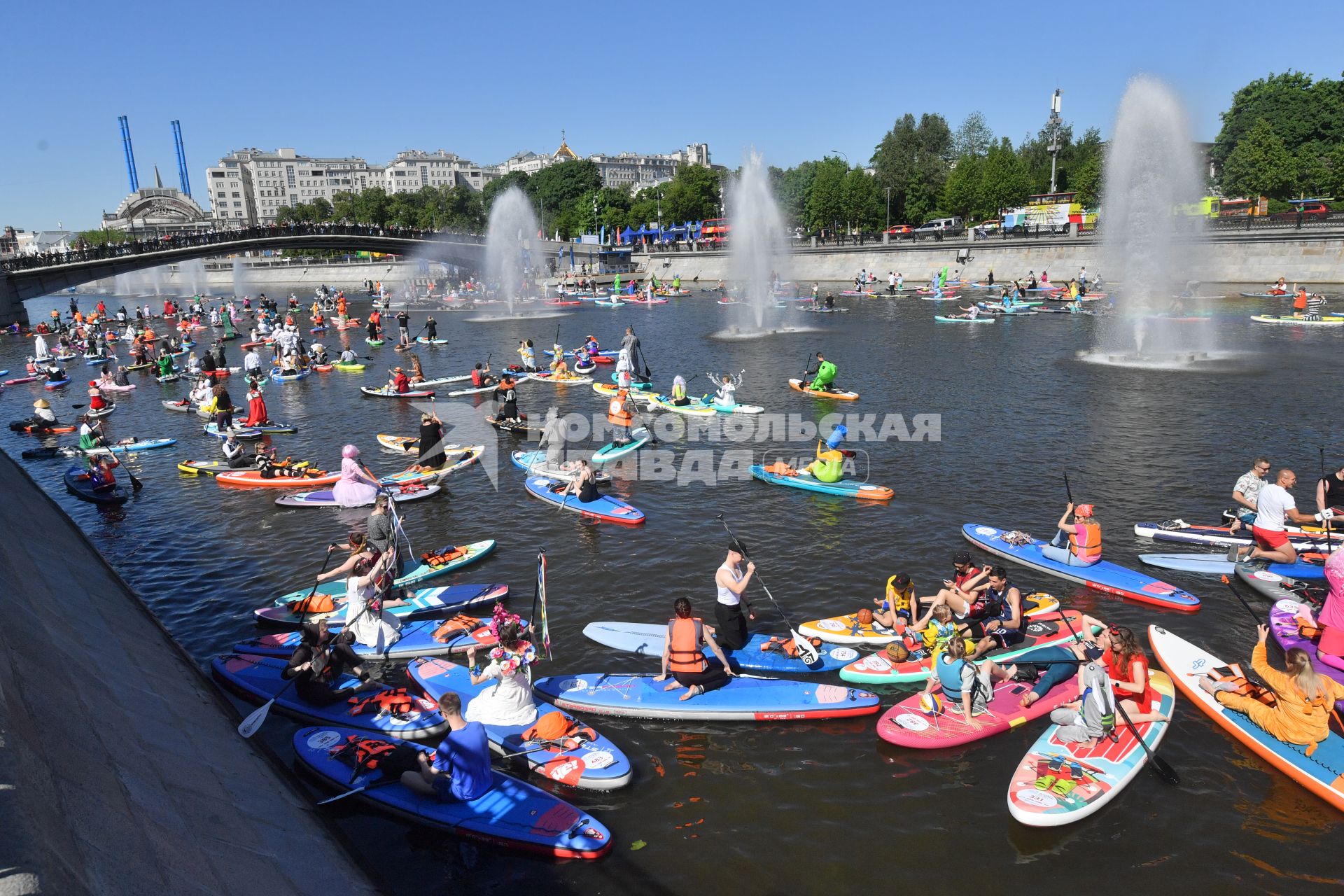 SUP-регата в рамках фестиваля \"Москва - на волне. Рыбная неделя\"