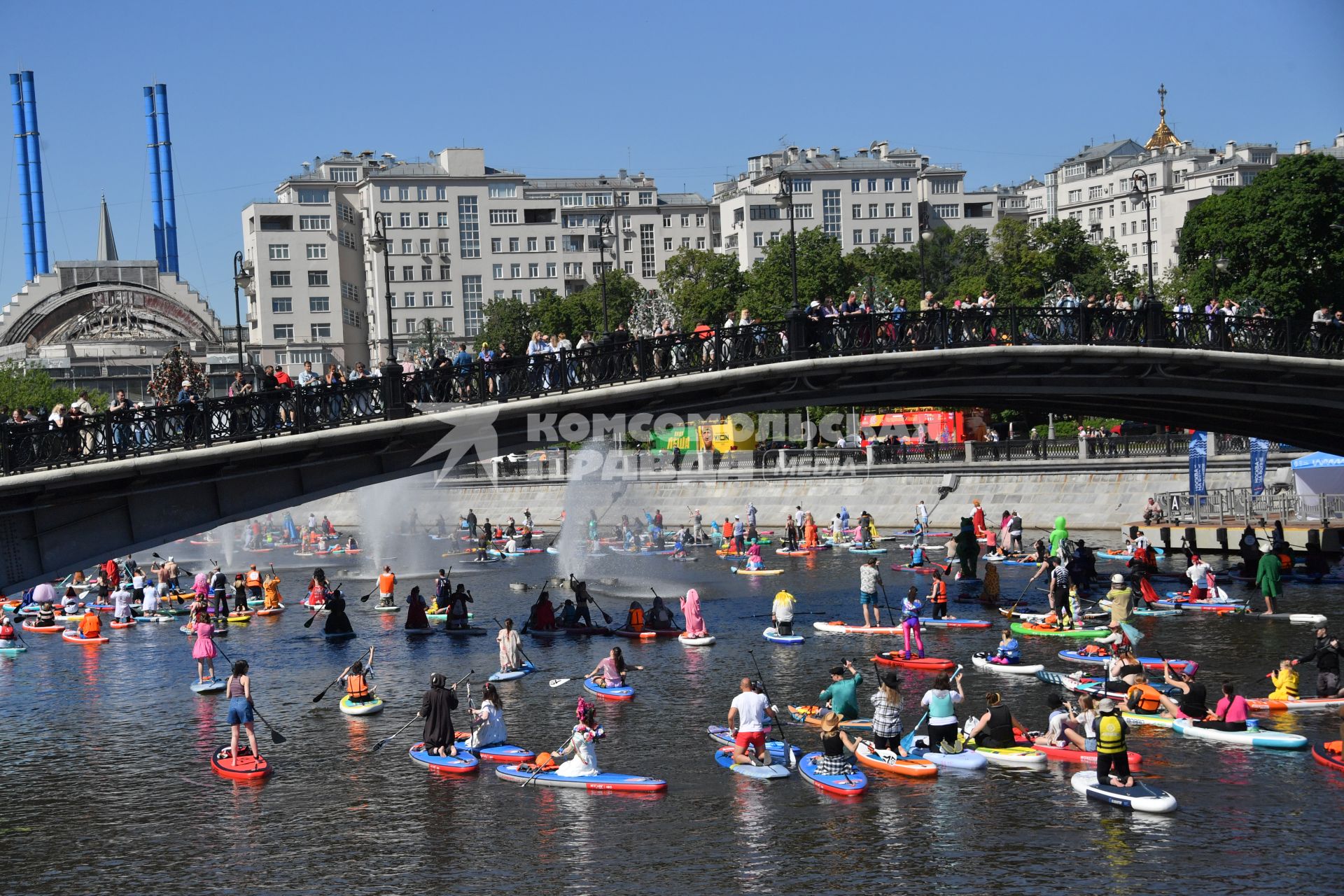 SUP-регата в рамках фестиваля \"Москва - на волне. Рыбная неделя\"