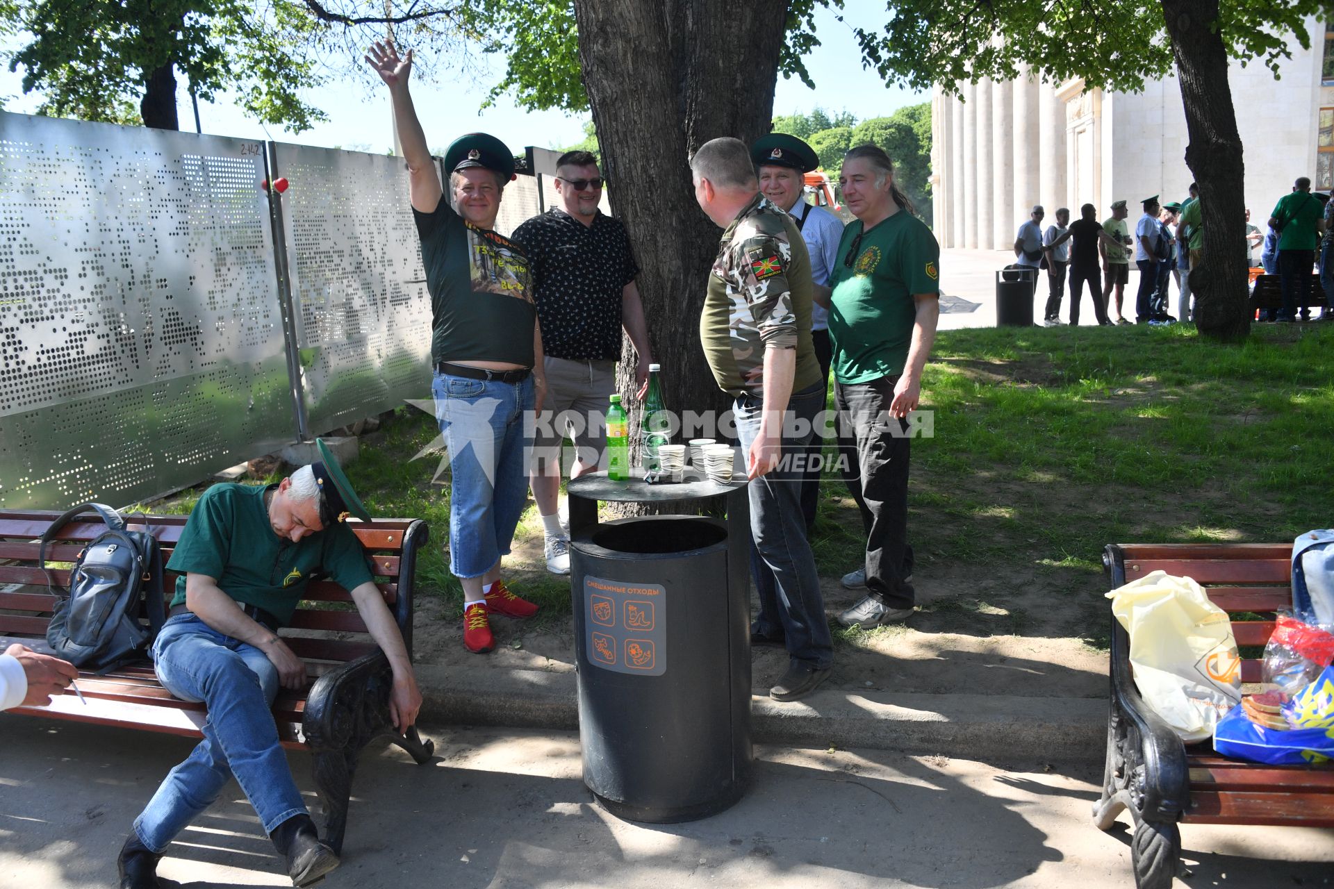 Празднование Дня пограничника в парке Горького