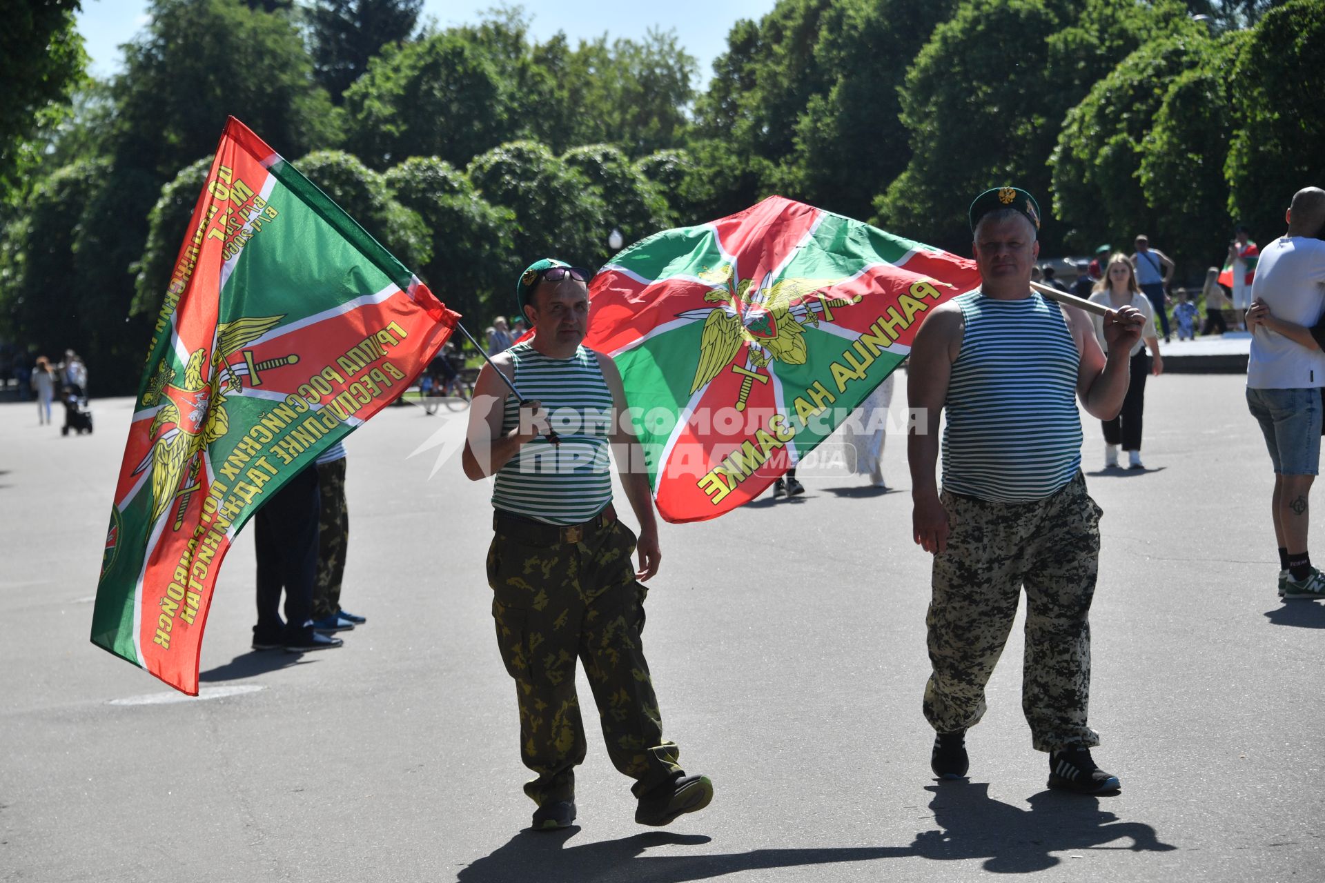 Празднование Дня пограничника в парке Горького