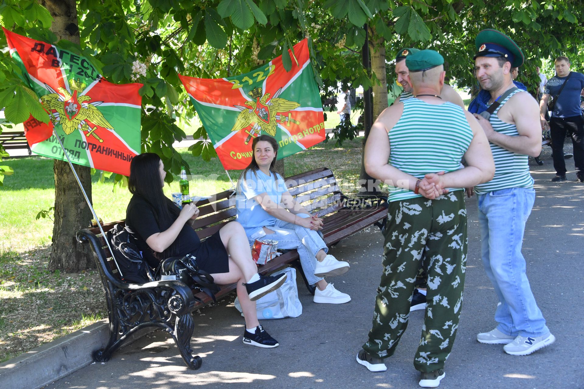 Празднование Дня пограничника в парке Горького