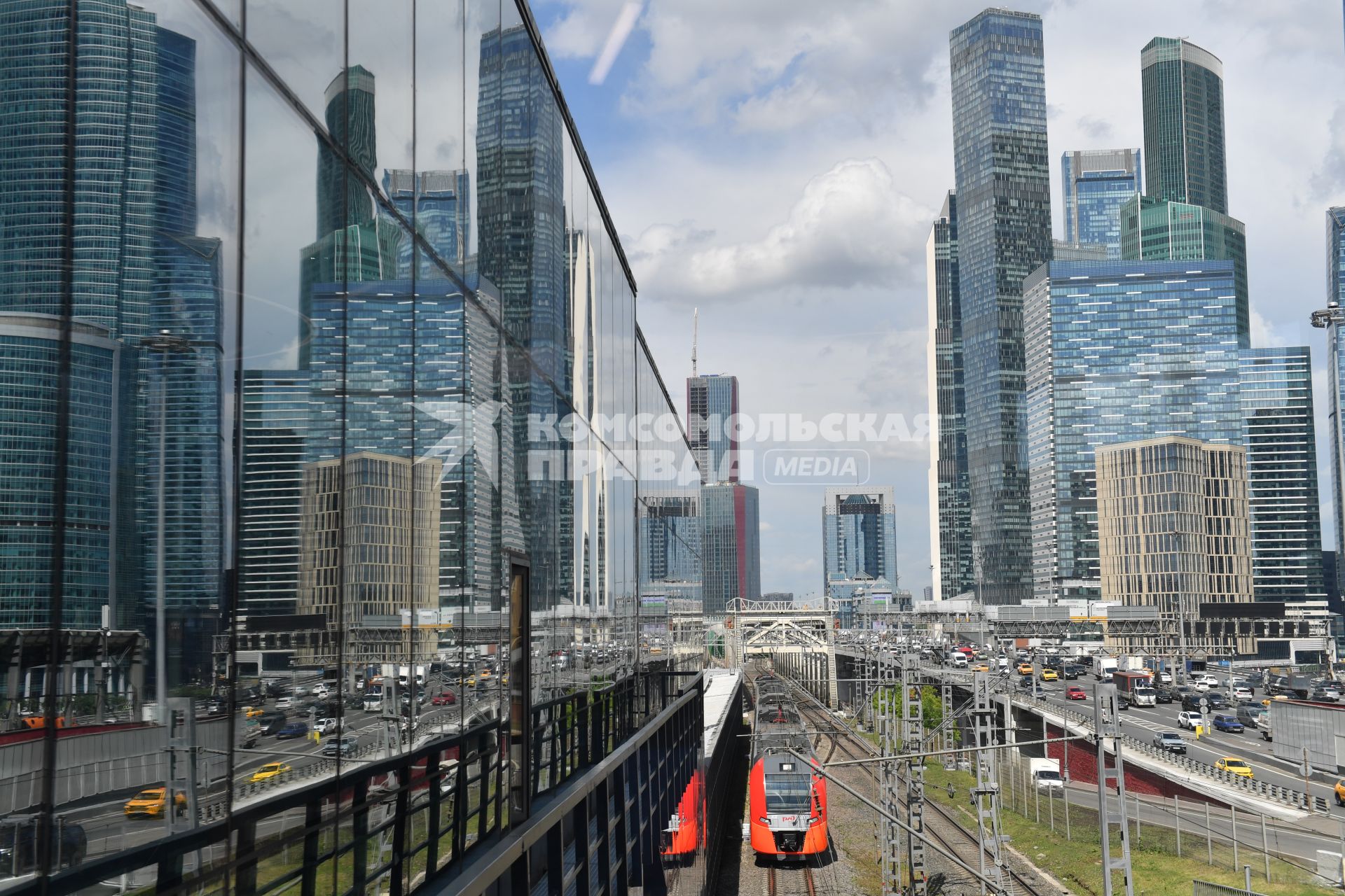 Строительство Московского городского вокзала \"Кутузовская\" МЦД-4