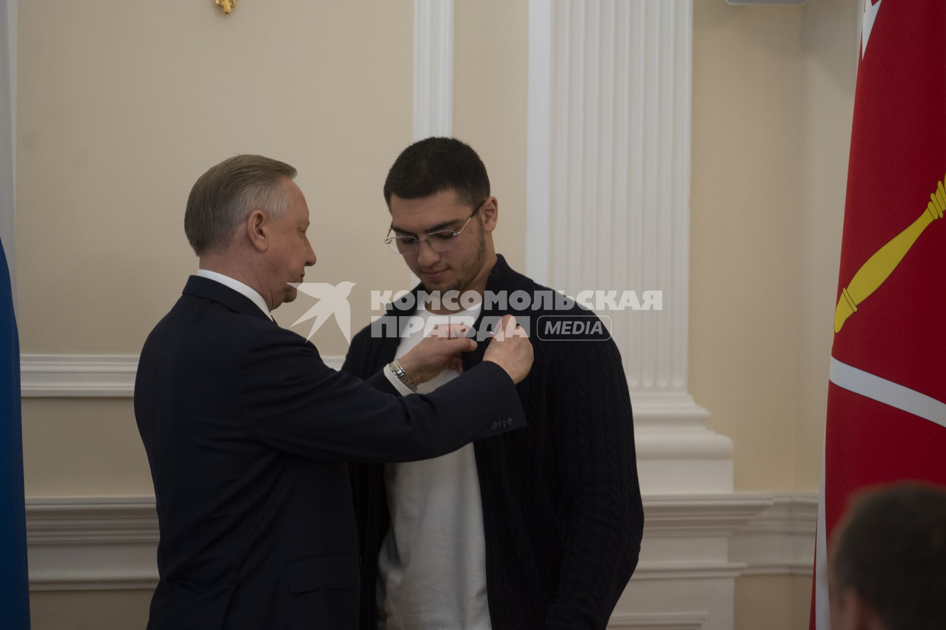 Александр Беглов и Гаджи-Мурад Садулаев