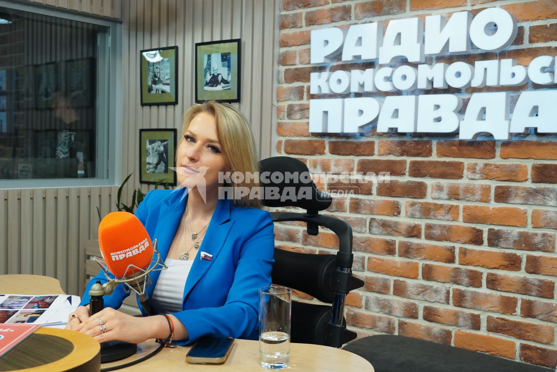 Яна Лантратова на радиостанции `Комсомольская правда`