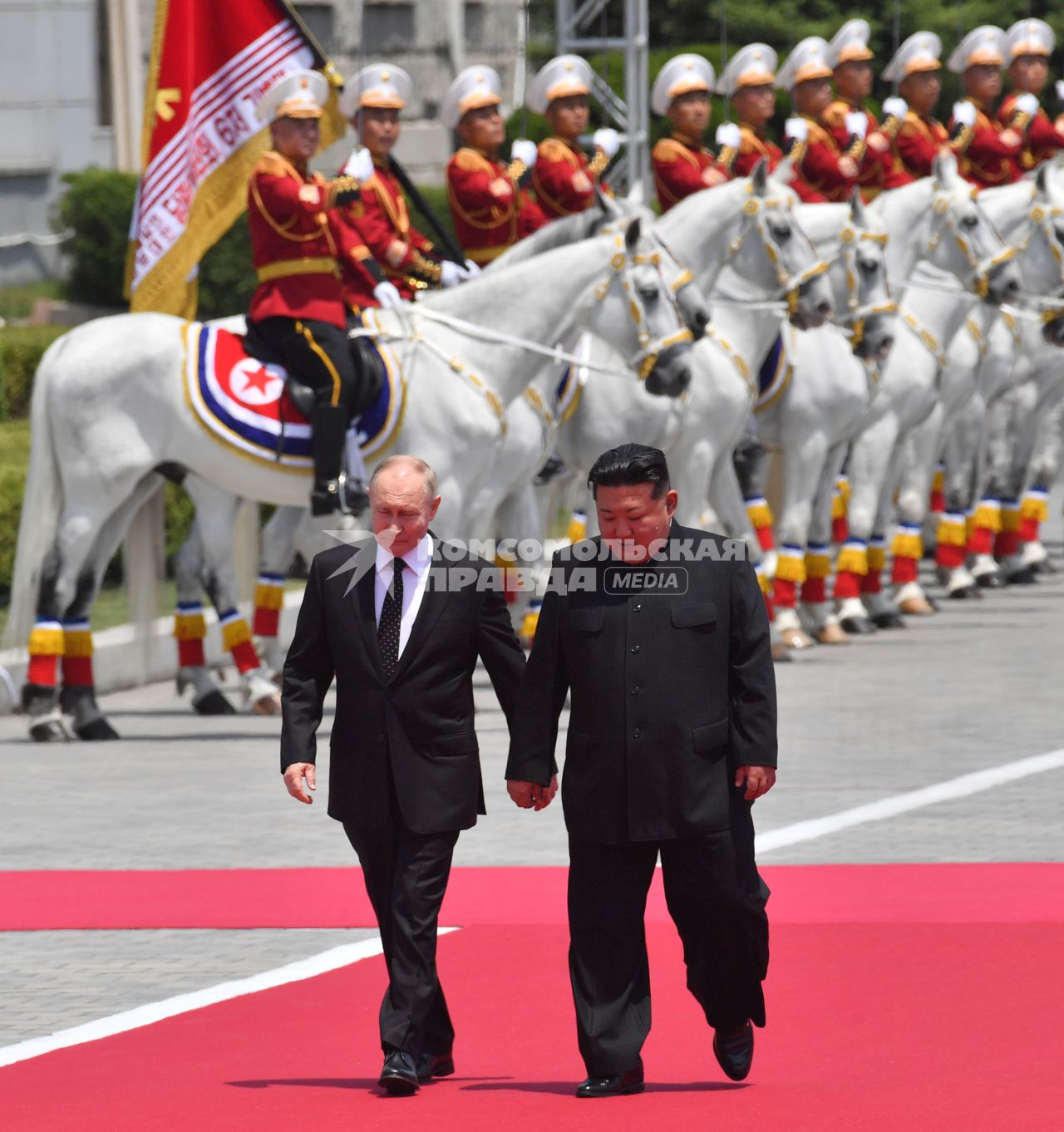 Владимир Путин и Ким Чен Ын