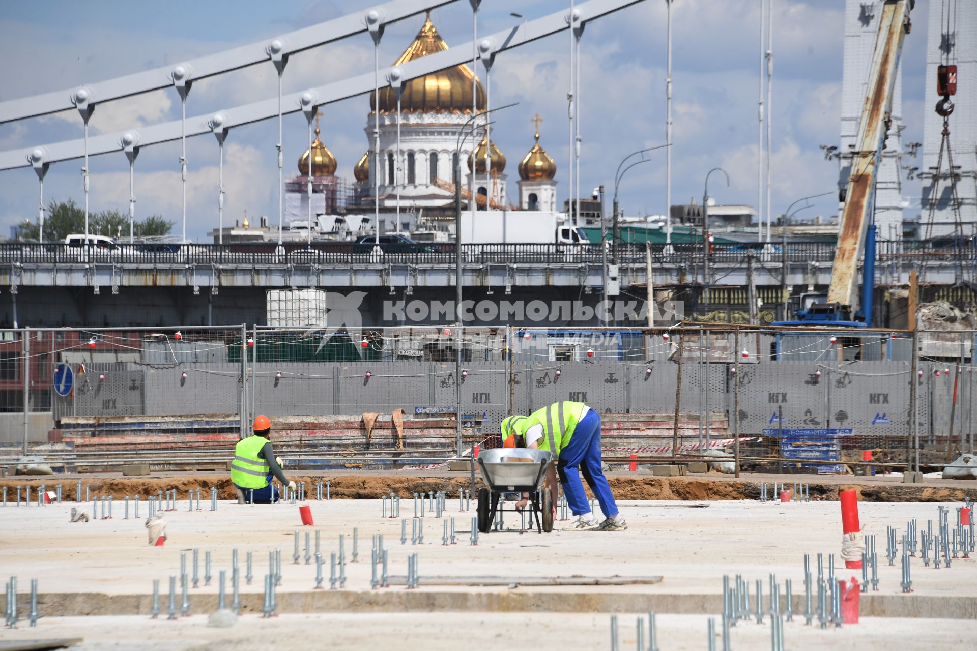 Работы по благоустройству Парка Горького