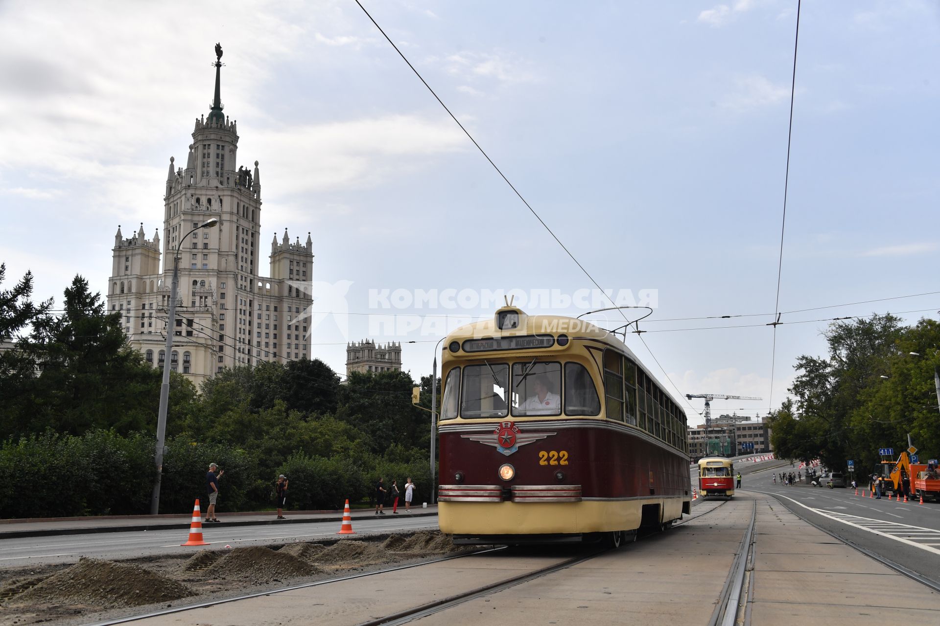 Парад ретро трамваев в Москве