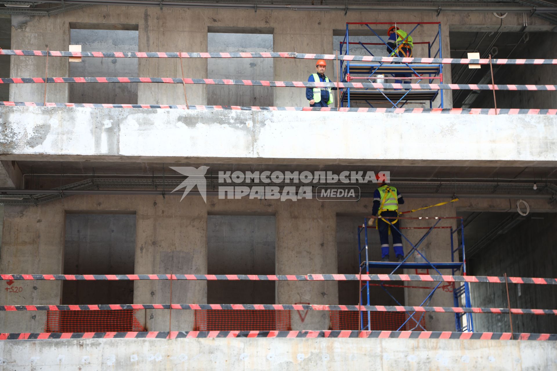 Строительство жилого комплекса \"СберСити\" в Москве
