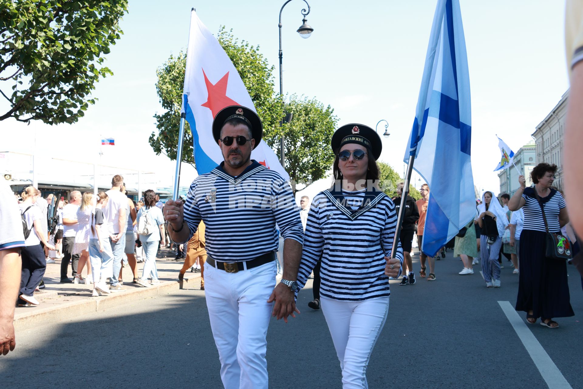 Празднование Дня ВМФ в Санкт-Петербурге