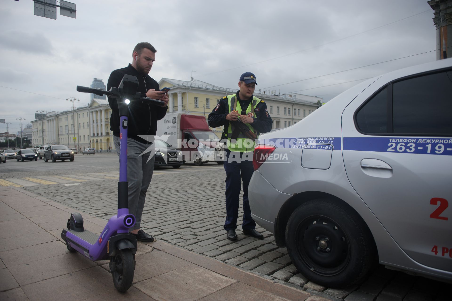 Рейд по самокатчикам-нарушителям в Екатеринбурге