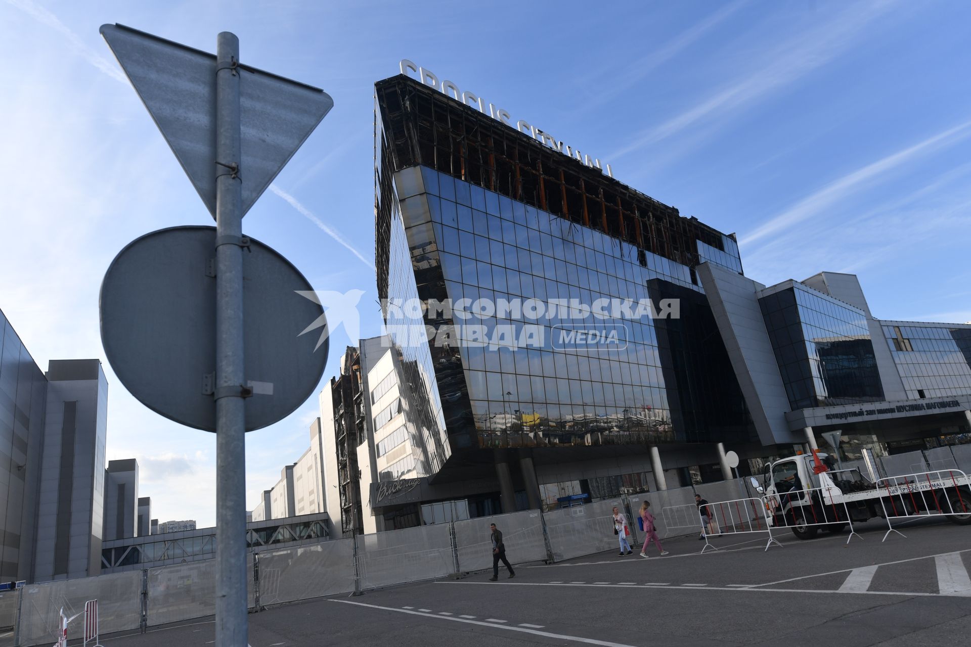 Последствия теракта в \"Крокус Сити Холле\" в Красногорске