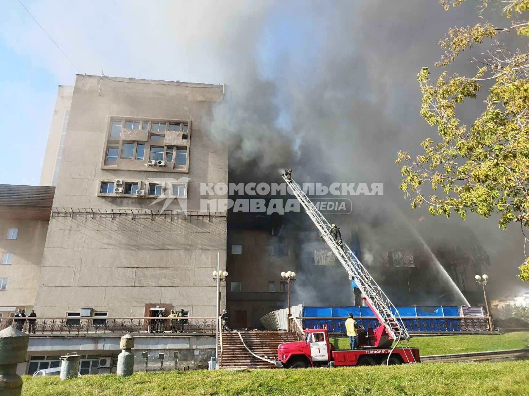 Пожар в Хабаровском краевом академическом музыкальном театре