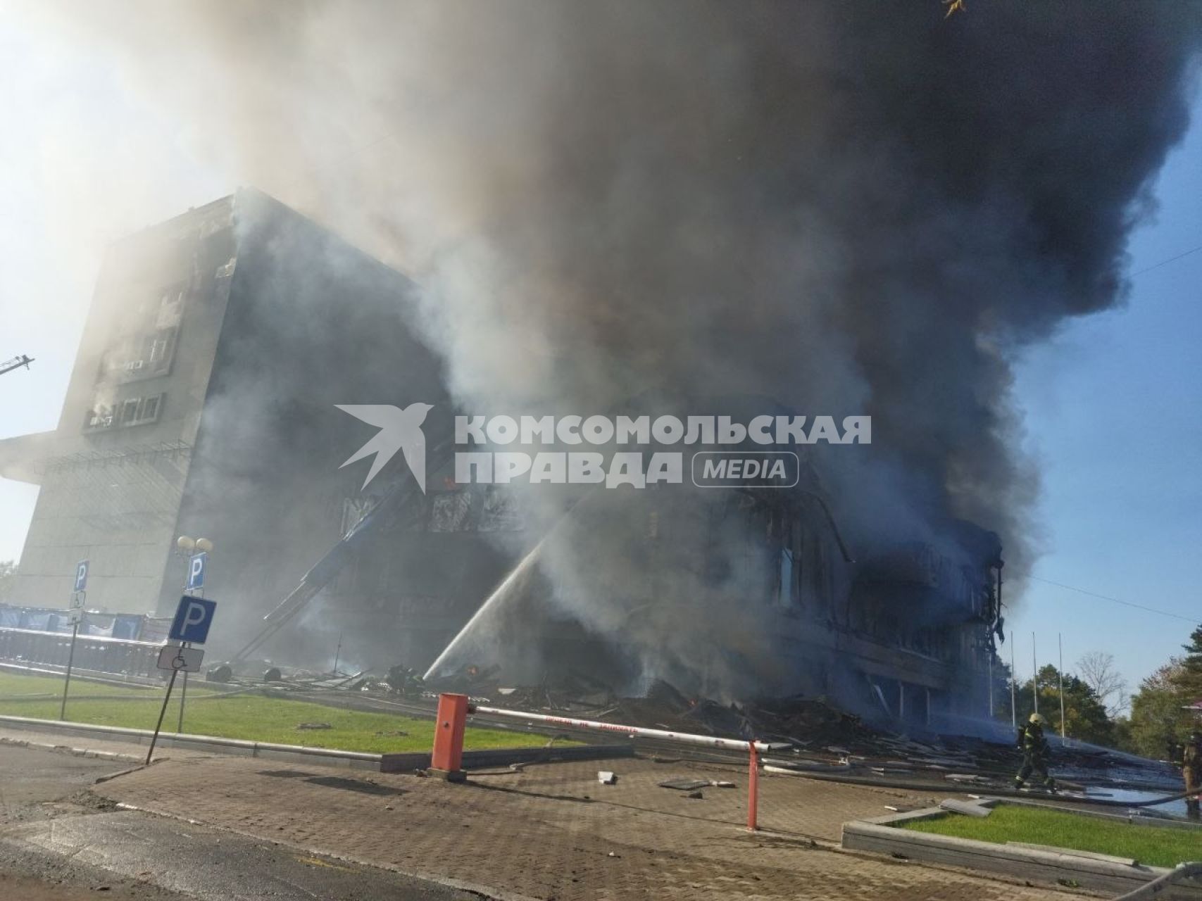 Пожар в Хабаровском краевом академическом музыкальном театре