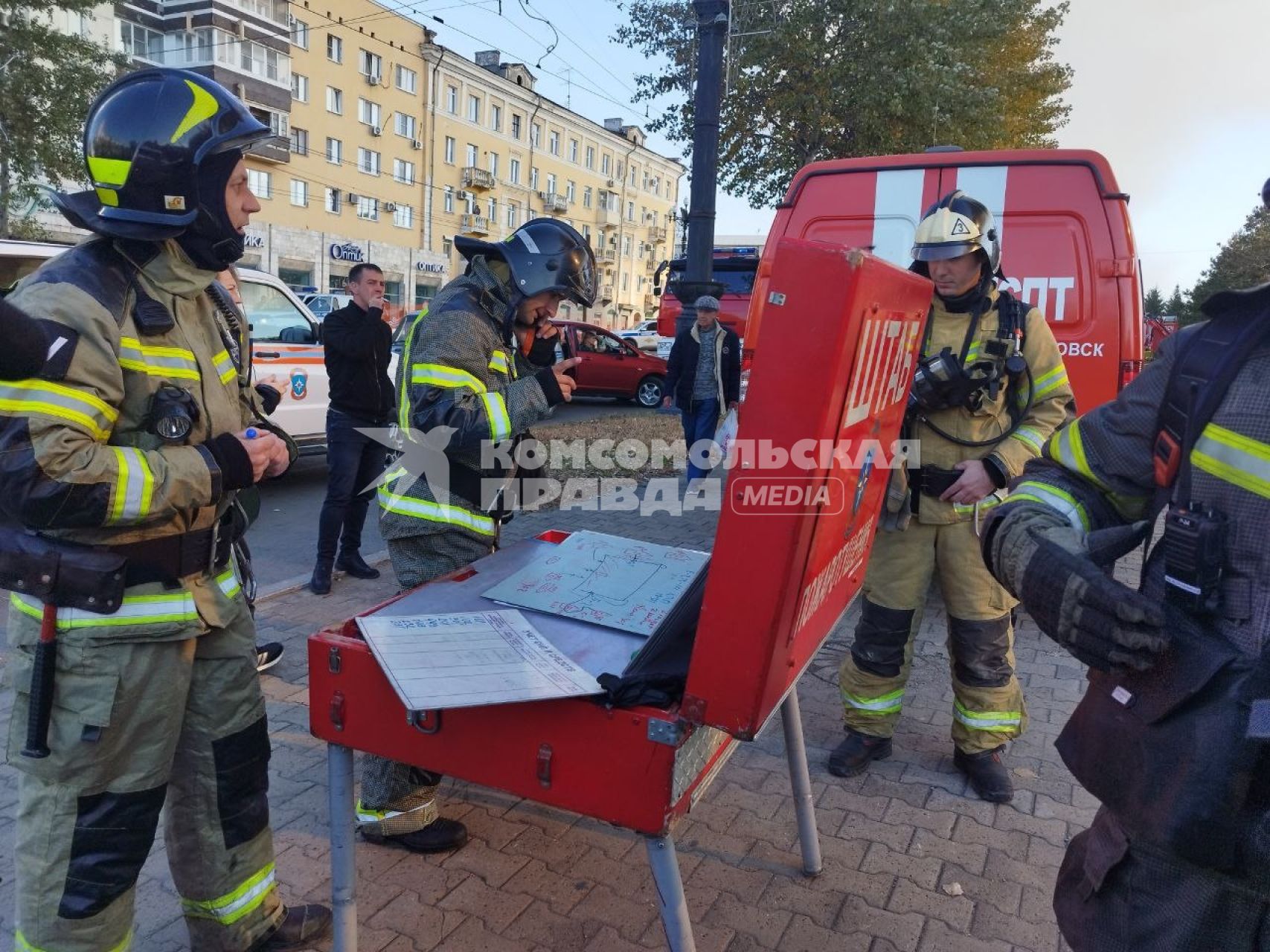 Пожар в Хабаровском краевом академическом музыкальном театре