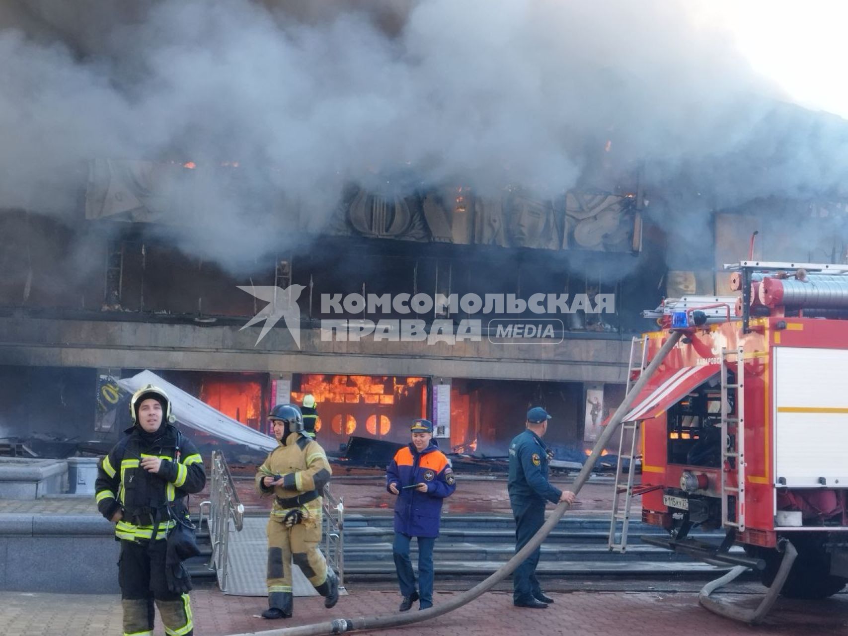 Пожар в Хабаровском краевом академическом музыкальном театре