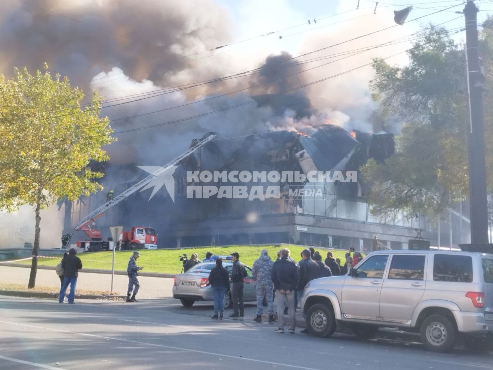 Пожар в Хабаровском краевом академическом музыкальном театре