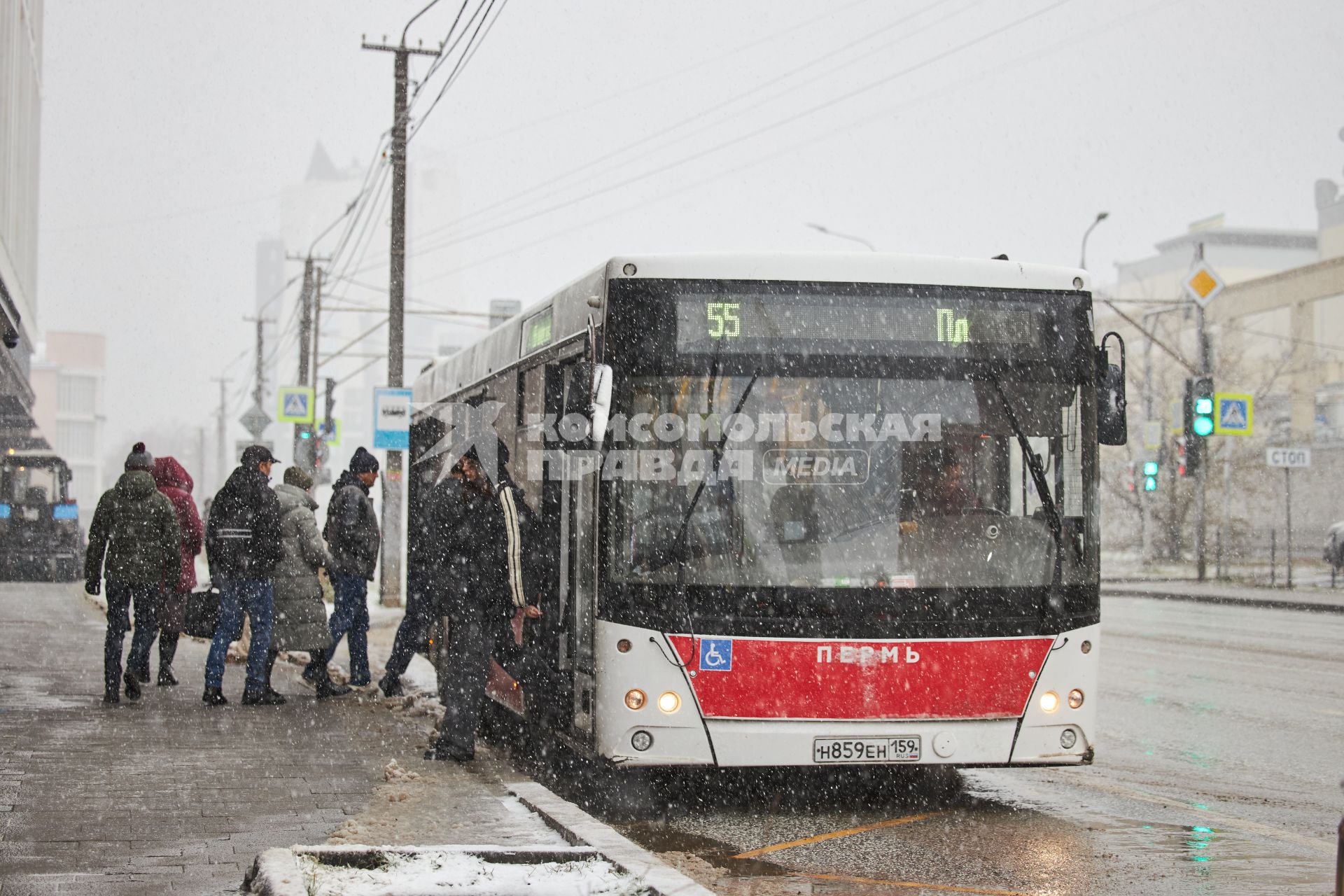 Первый снег в Перми