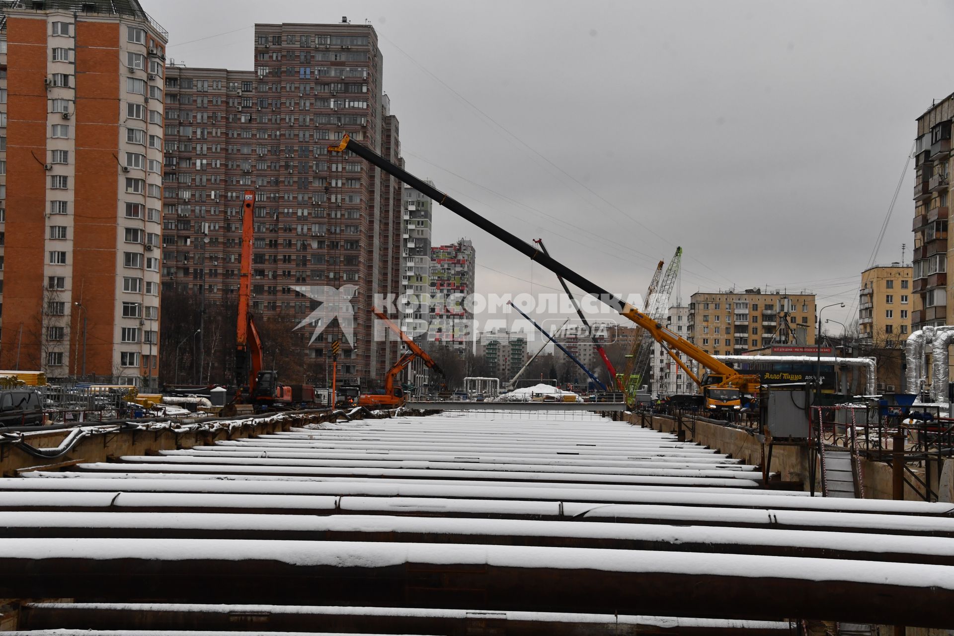 Строительство Рублево-Архангельской линии метро