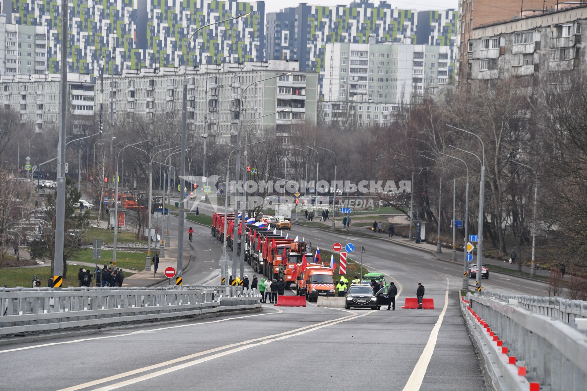 Открытие путепровода через пути МЦД-1 на севере Москвы