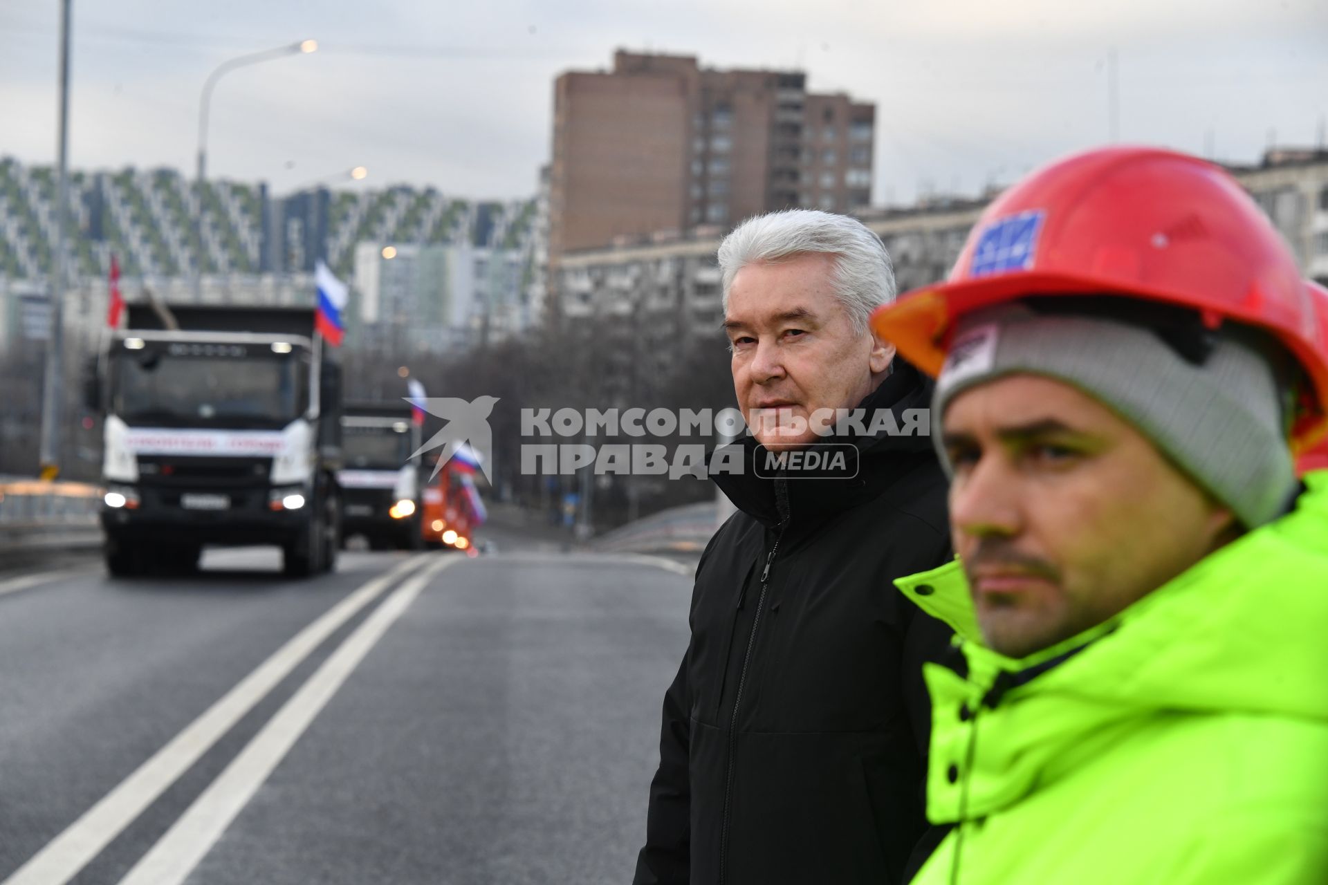 Сергей Собянин открыл путепровод через пути МЦД-1 на севере Москвы