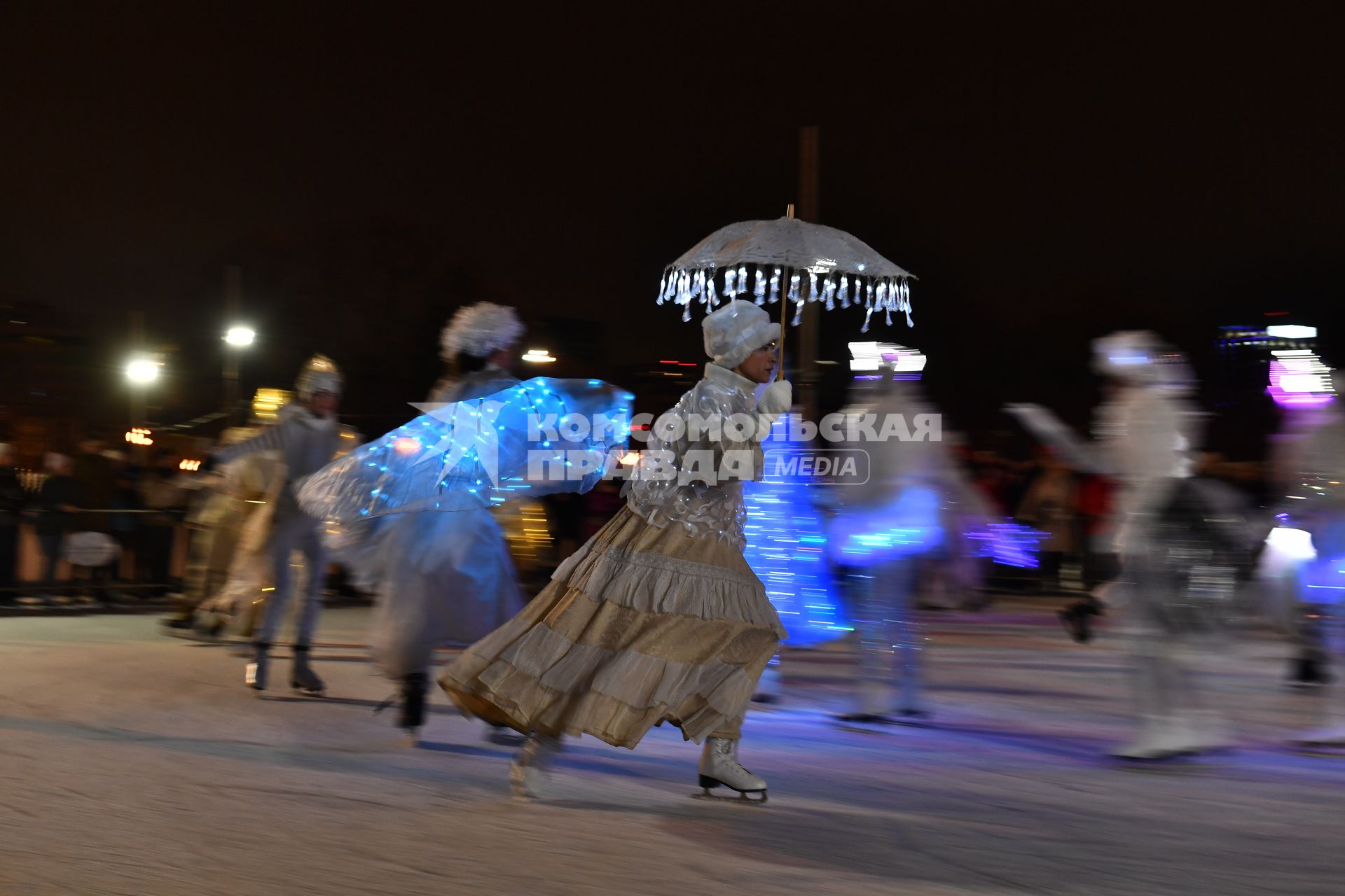 Открытие катка в Парке Горького