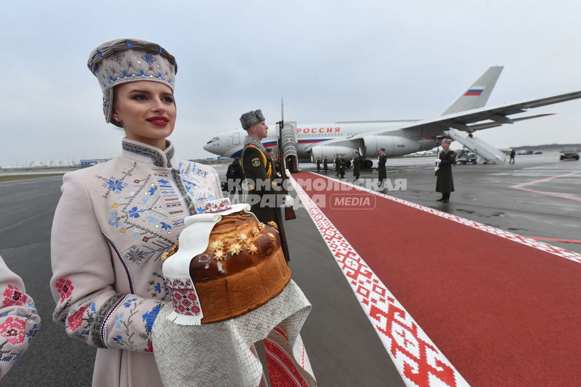 Рабочая поездка президента РФ Владимира Путина в Минск