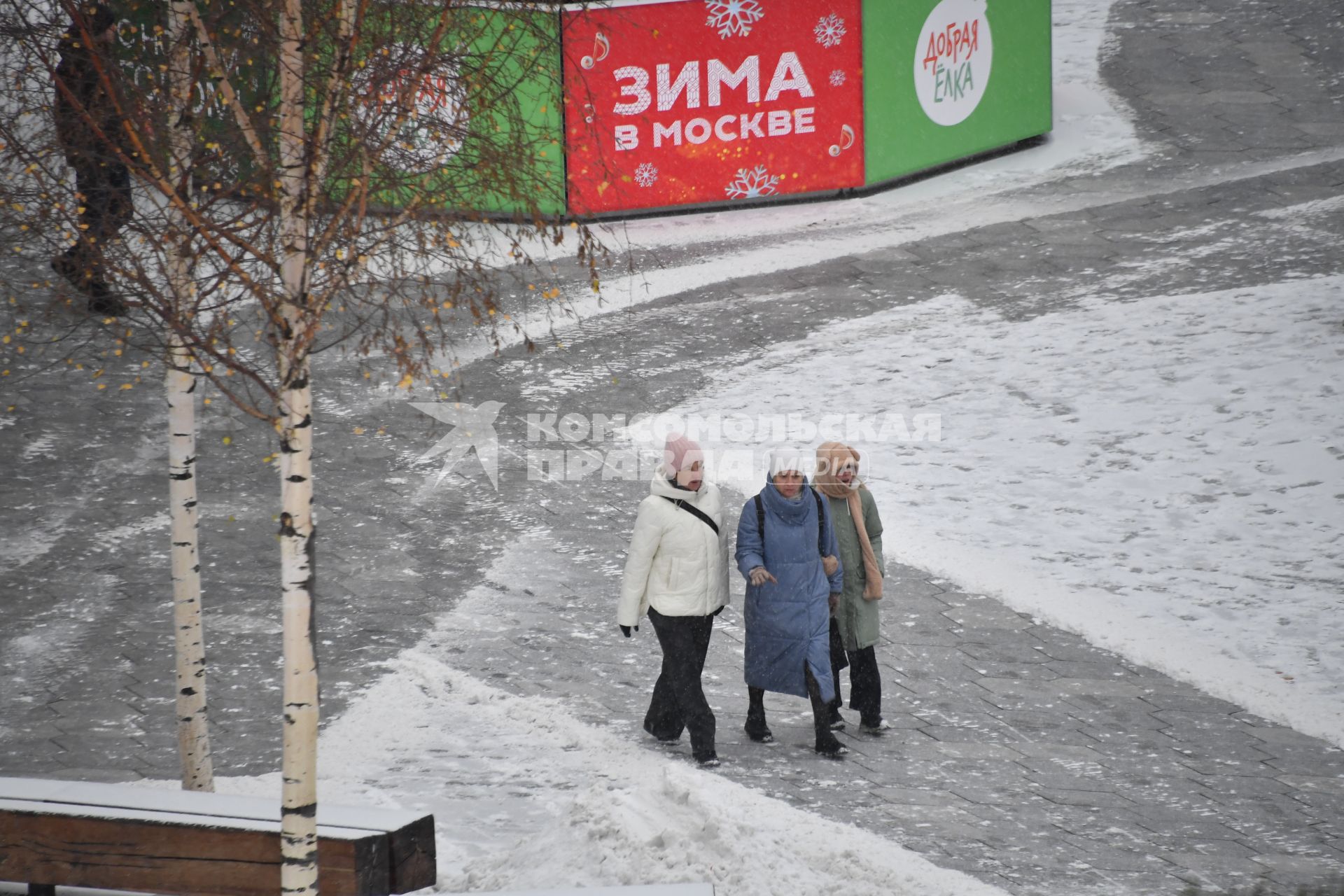 Снегопад в Москве