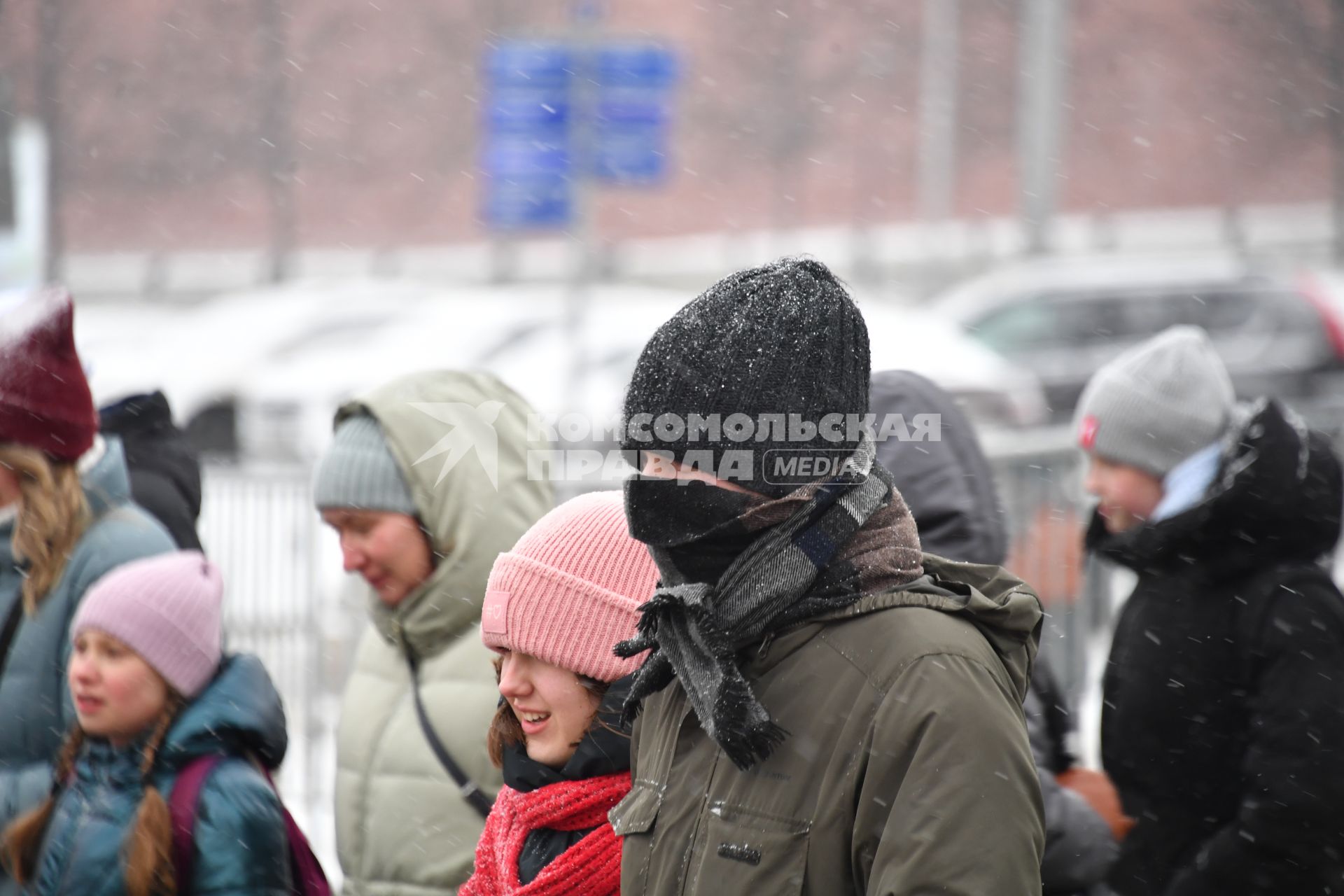 Снегопад в Москве