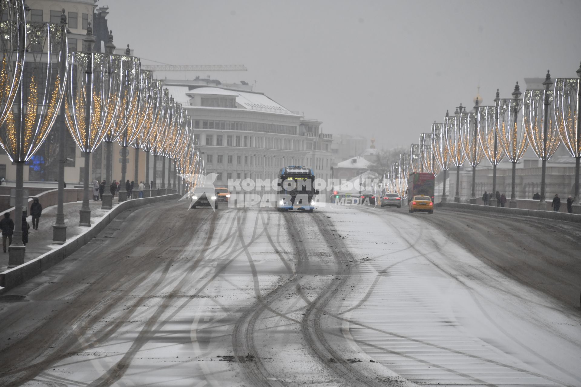 Снегопад в Москве