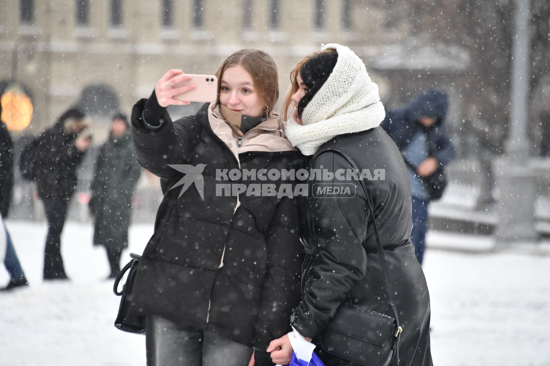 Снегопад в Москве