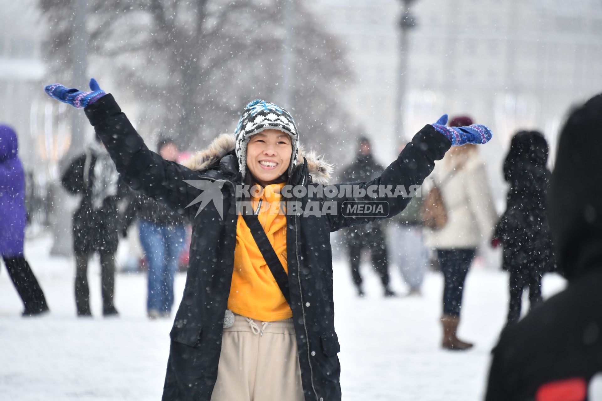 Снегопад в Москве