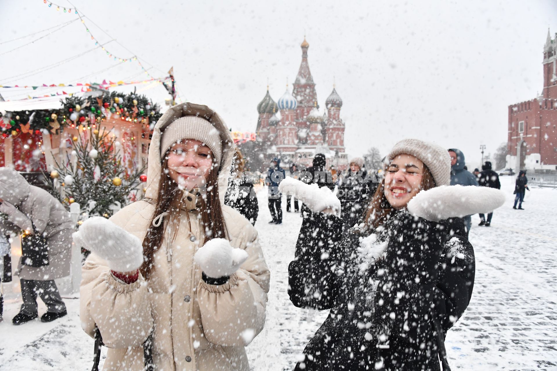 Снегопад в Москве