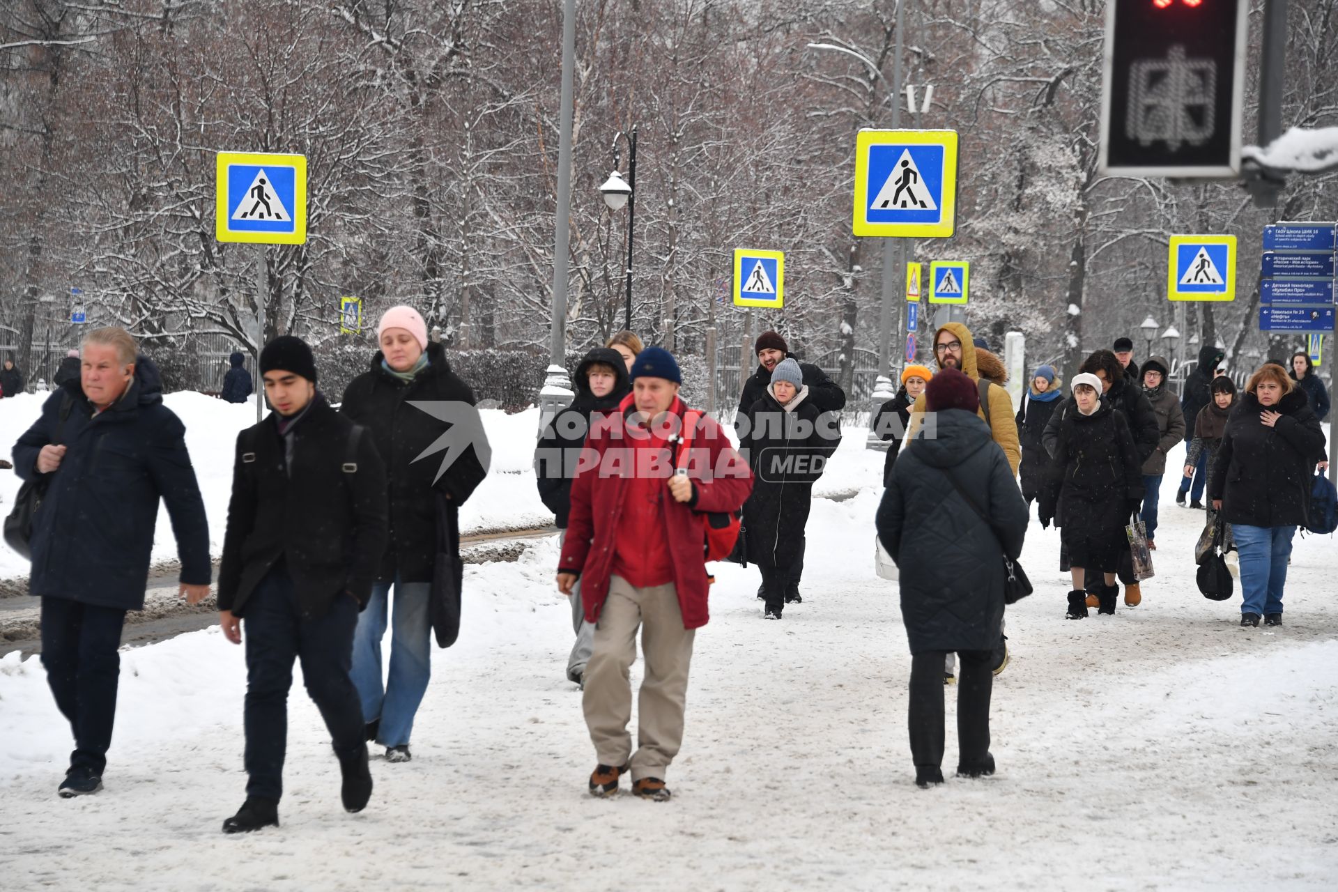 Последствия снегопада в Москве