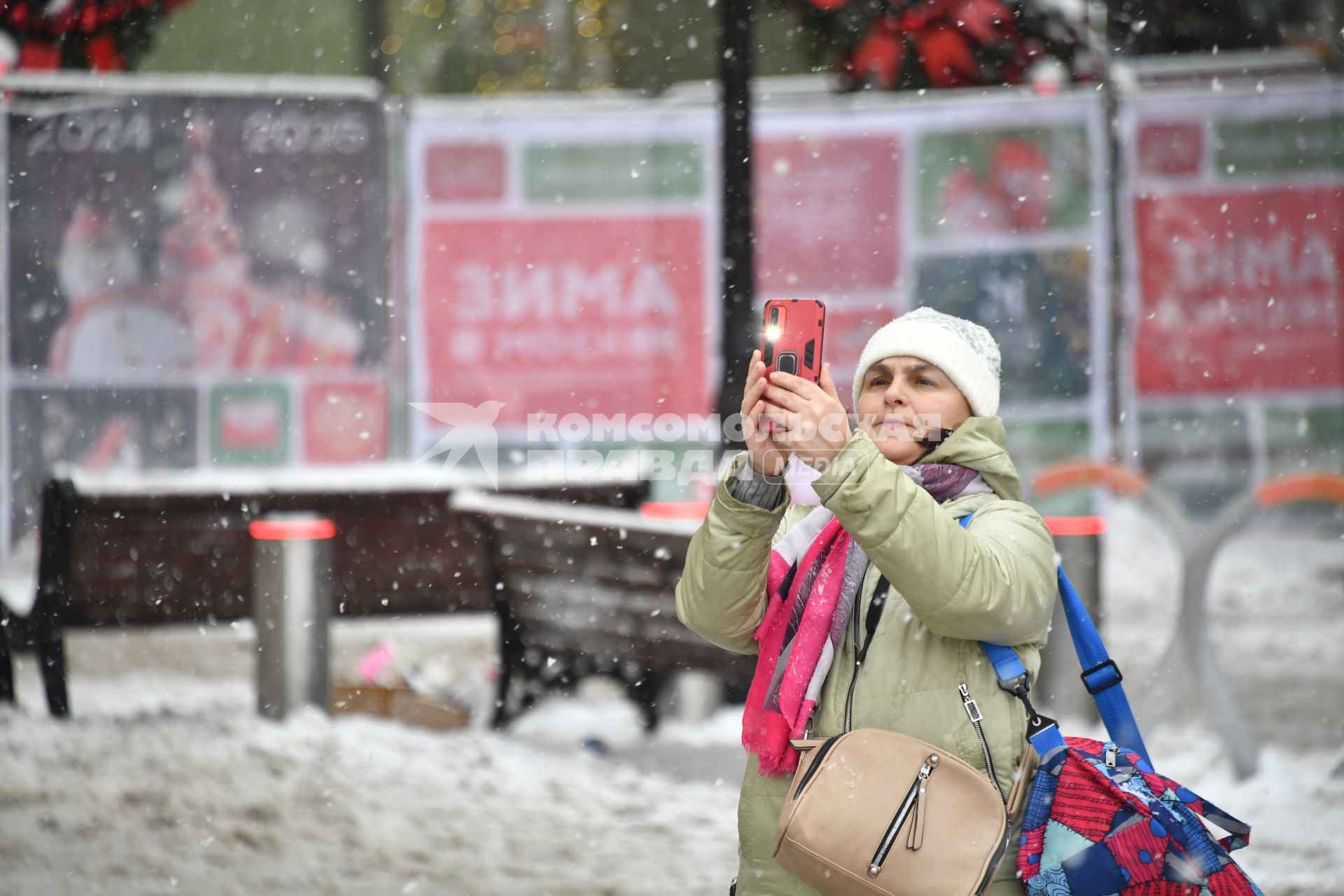 Последствия снегопада в Москве