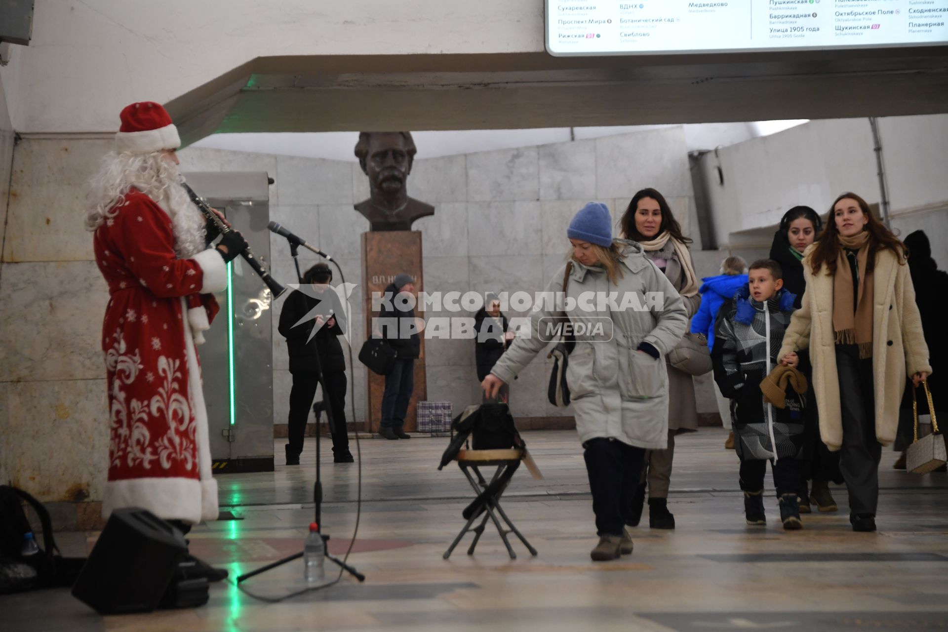 Проект \"Музыка в метро\" в Москве