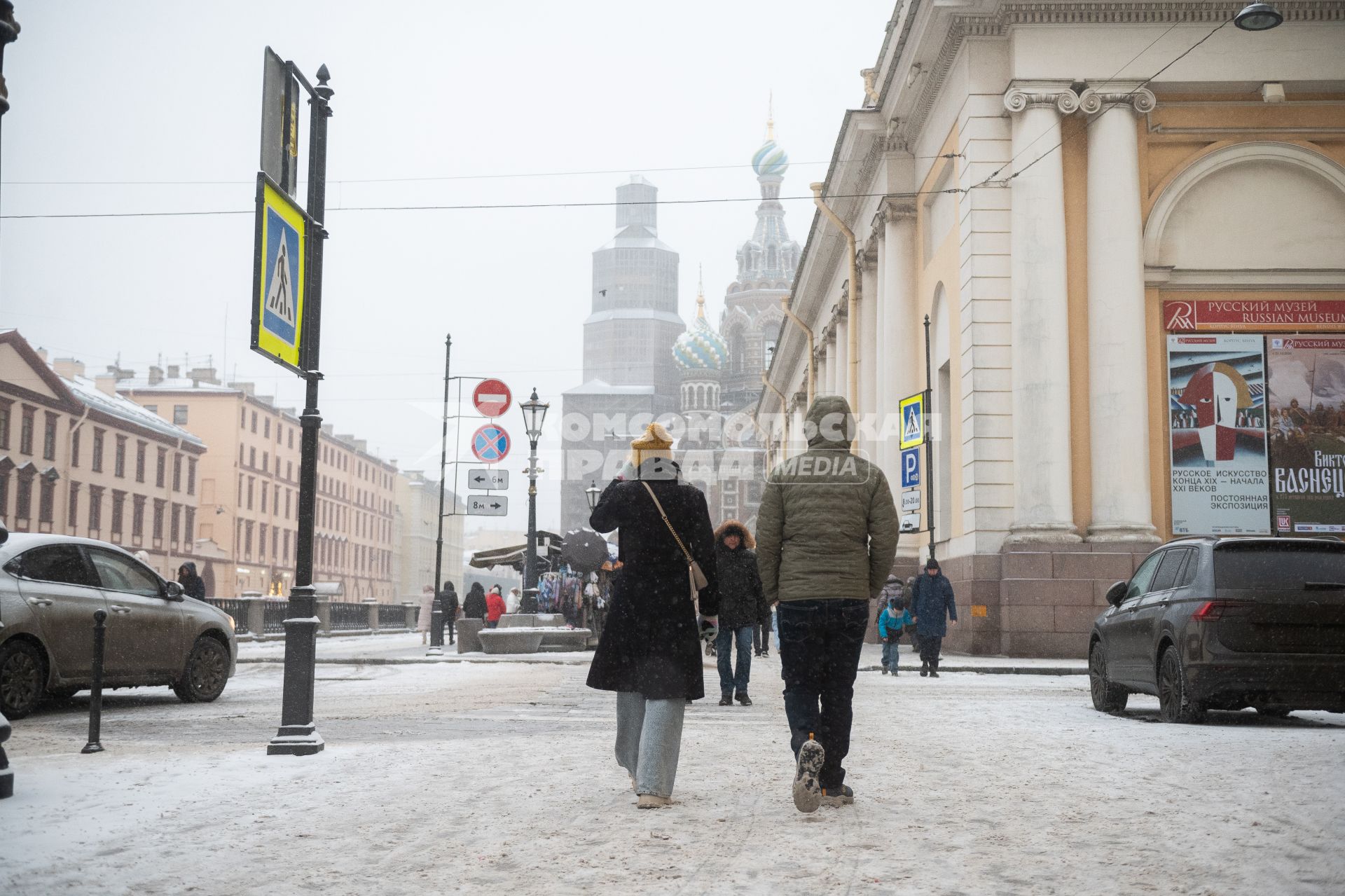 Последствия снегопада в Санкт-Петербурге