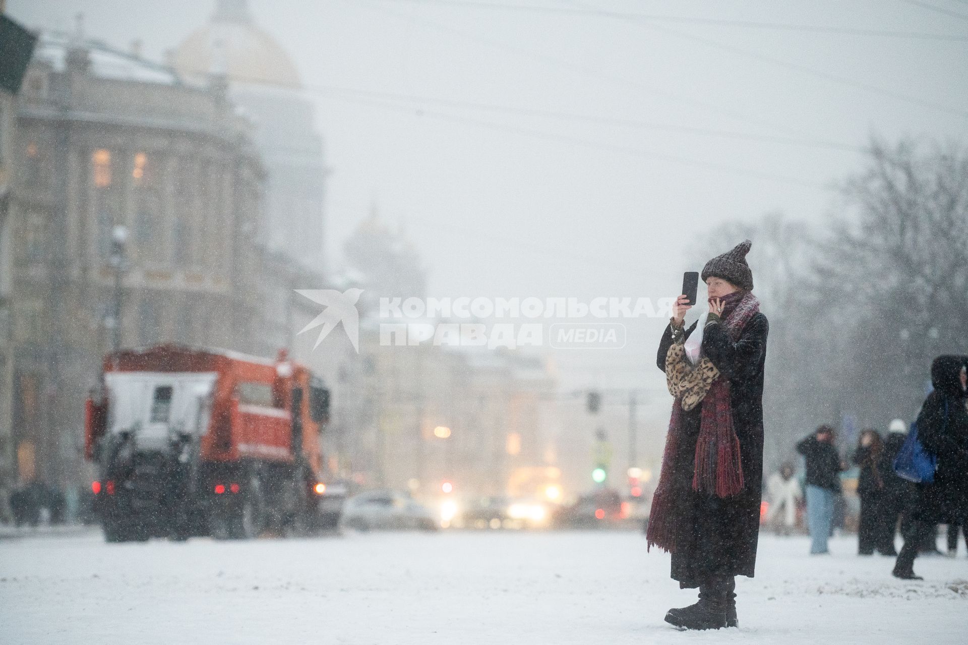 Последствия снегопада в Санкт-Петербурге