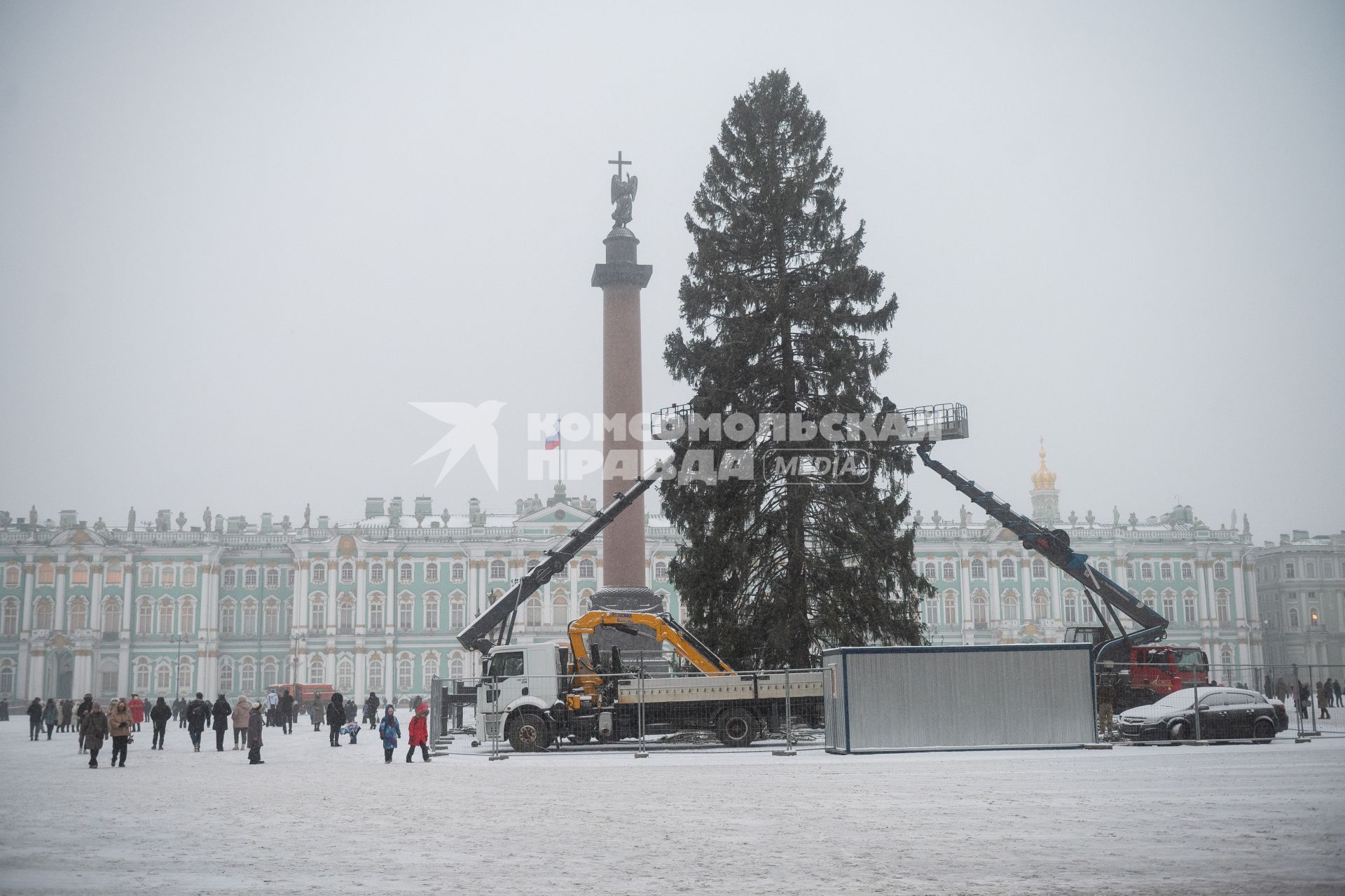 Последствия снегопада в Санкт-Петербурге