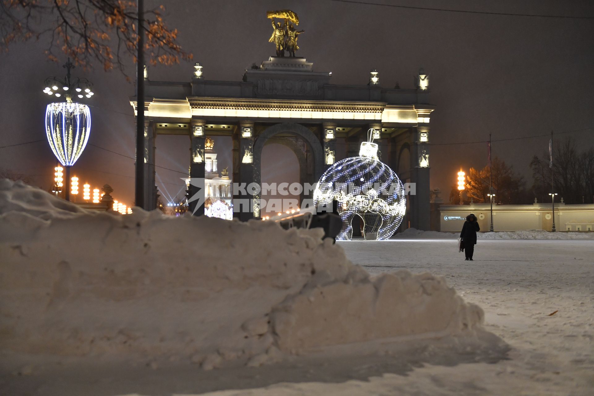 Снегопад в Москве