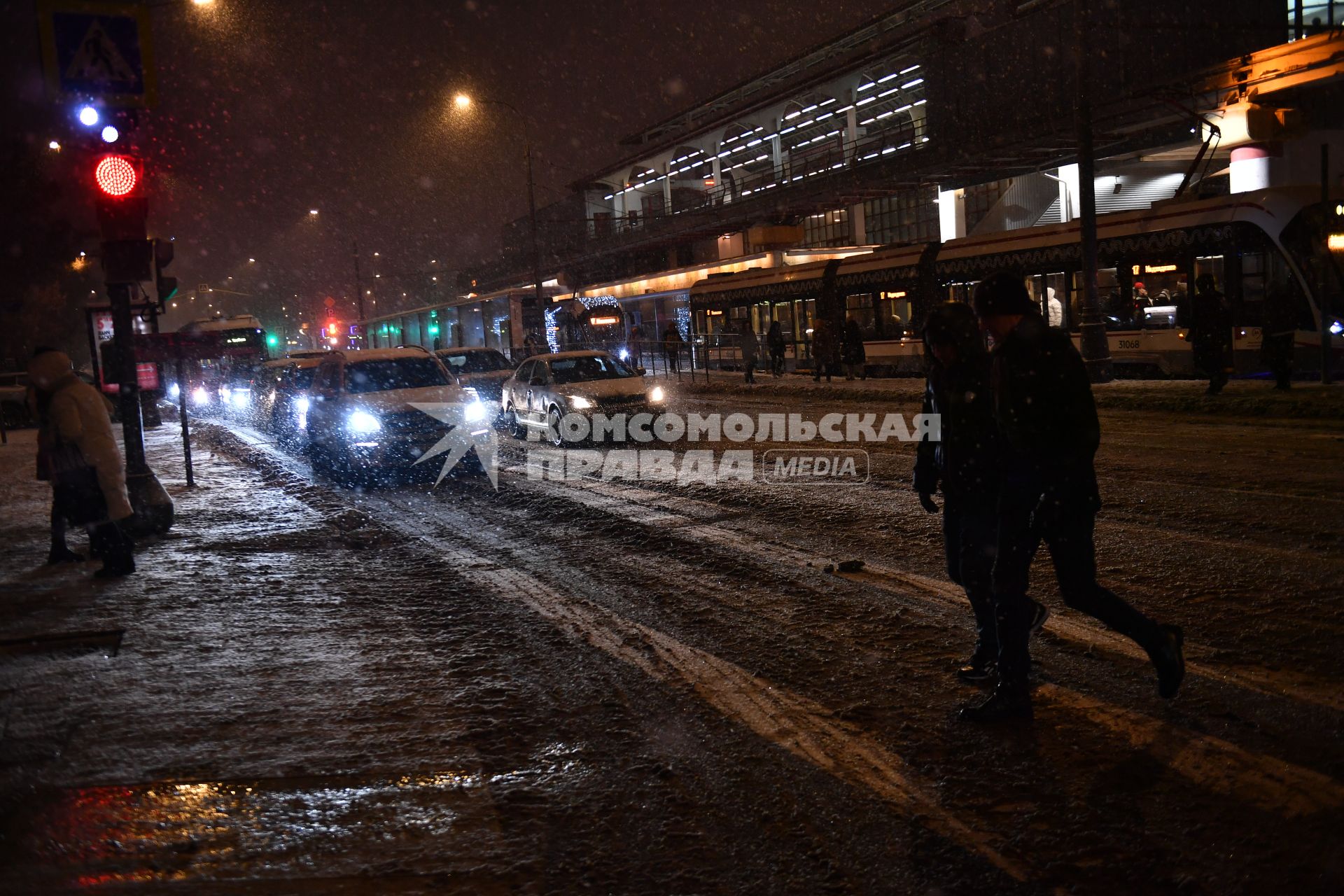 Снегопад в Москве