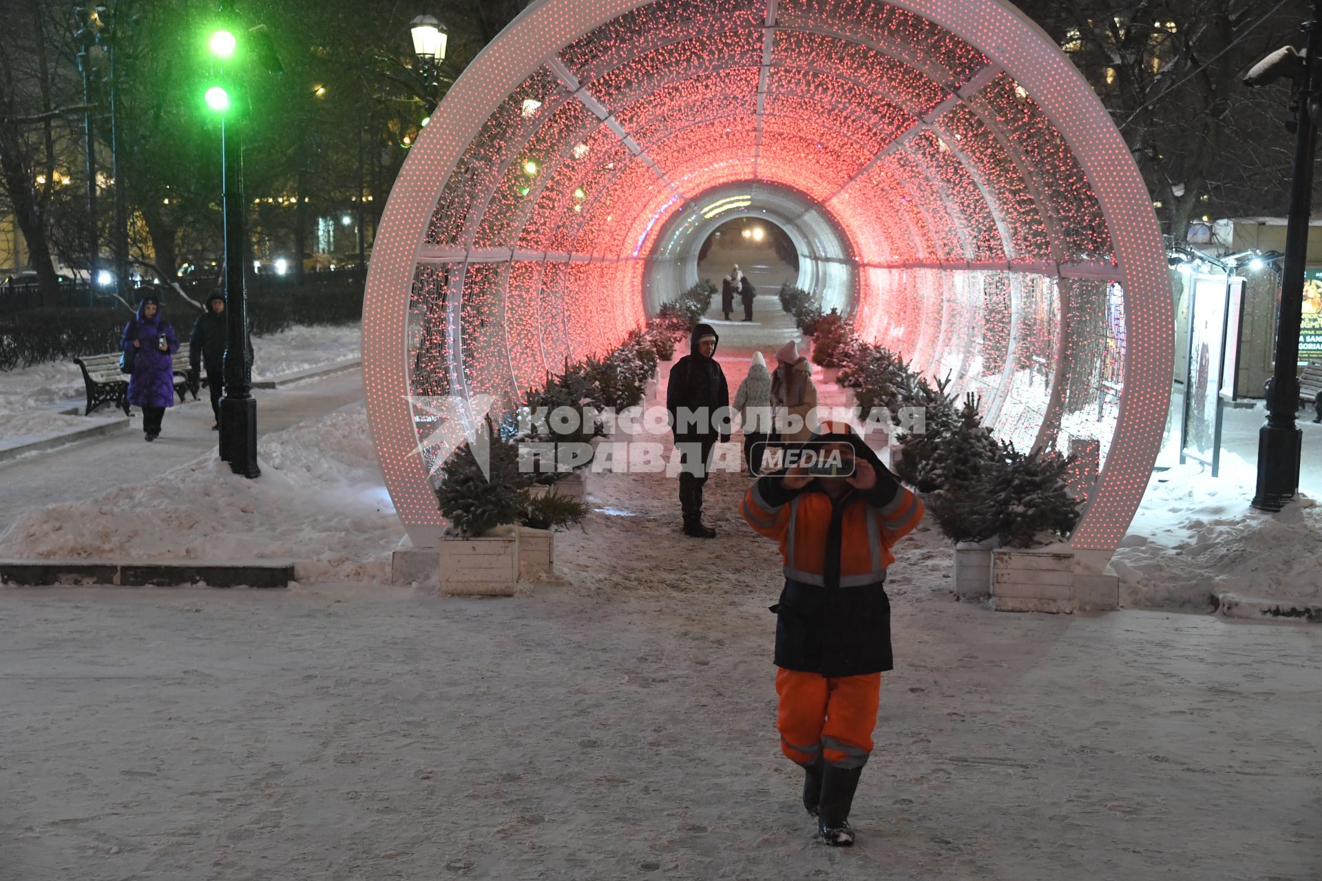 Сильный снегопад в Москве