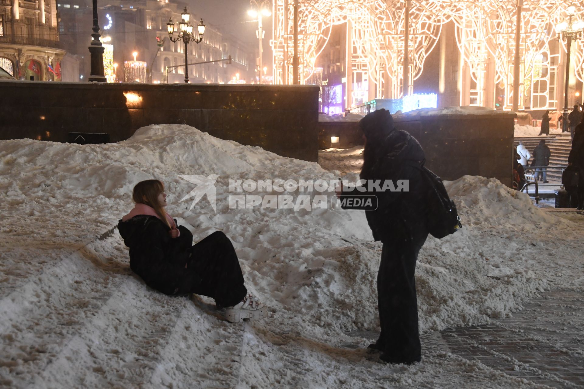 Сильный снегопад в Москве