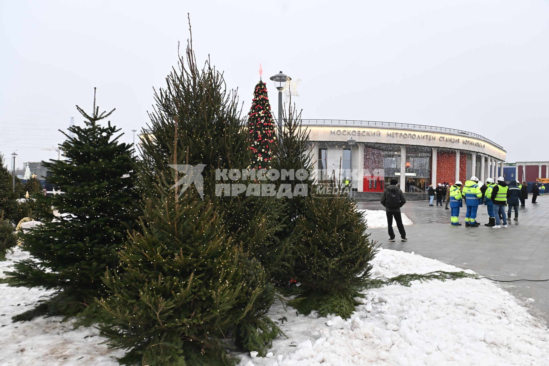 Новая станция метро \"Корниловская\"  в Москве