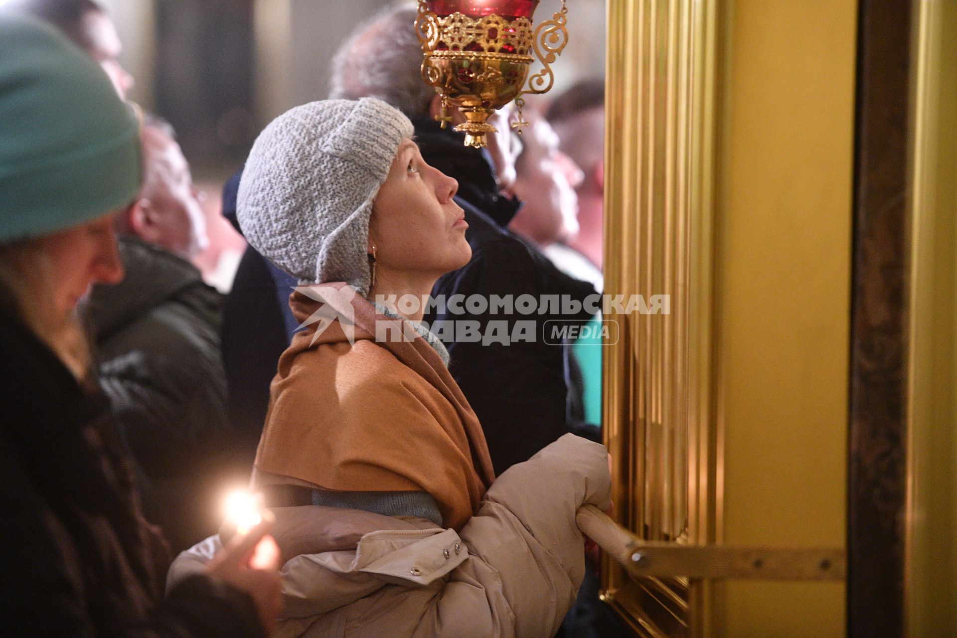 Рождественская служба в Казанском соборе Санкт-Петербурга