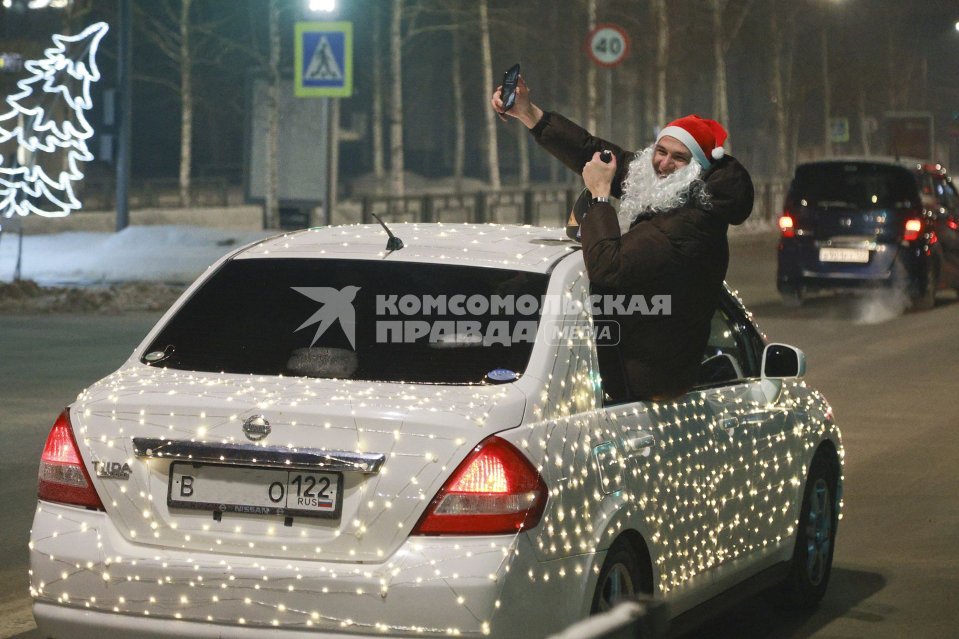 Празднование Нового года в Барнауле