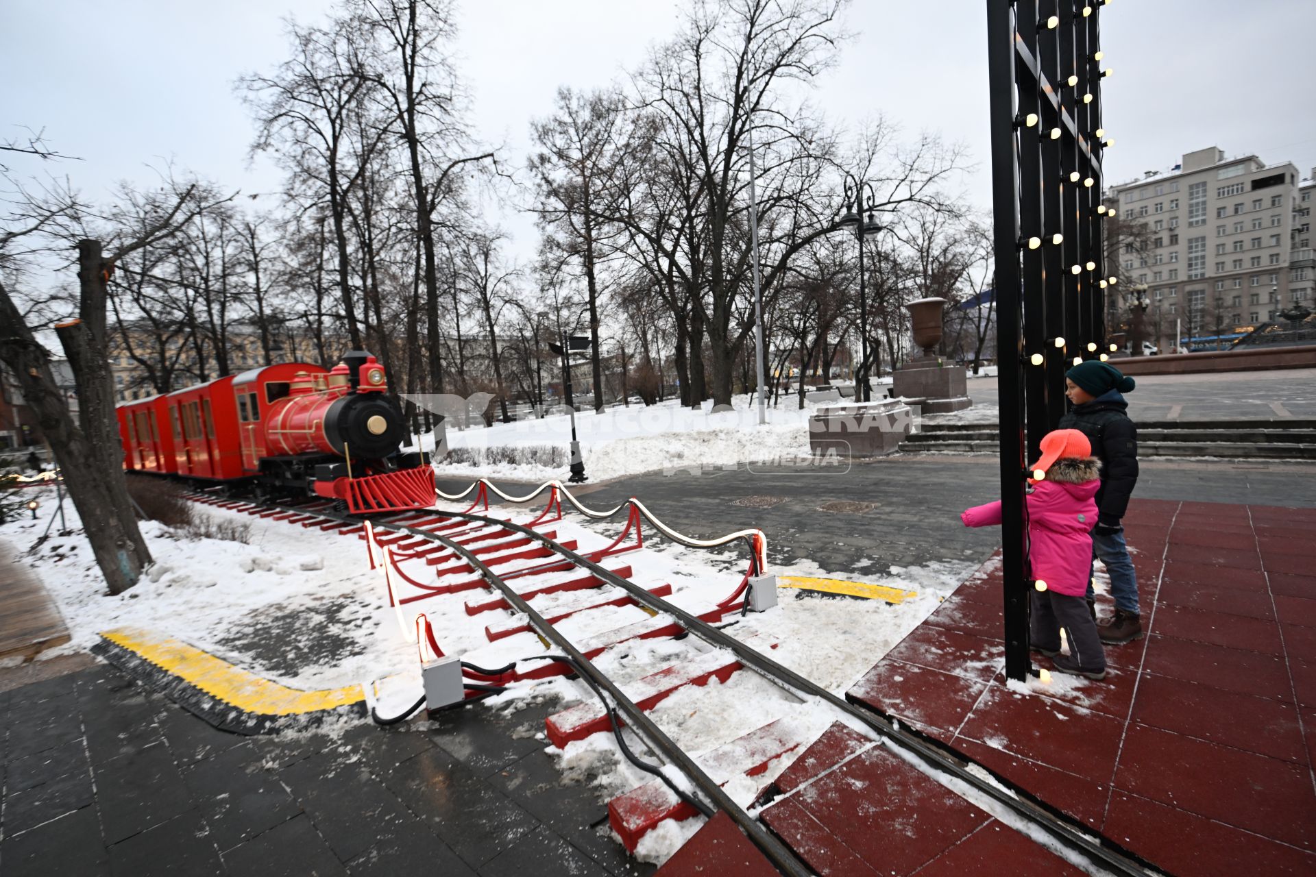 Новогодний поезд в Москве