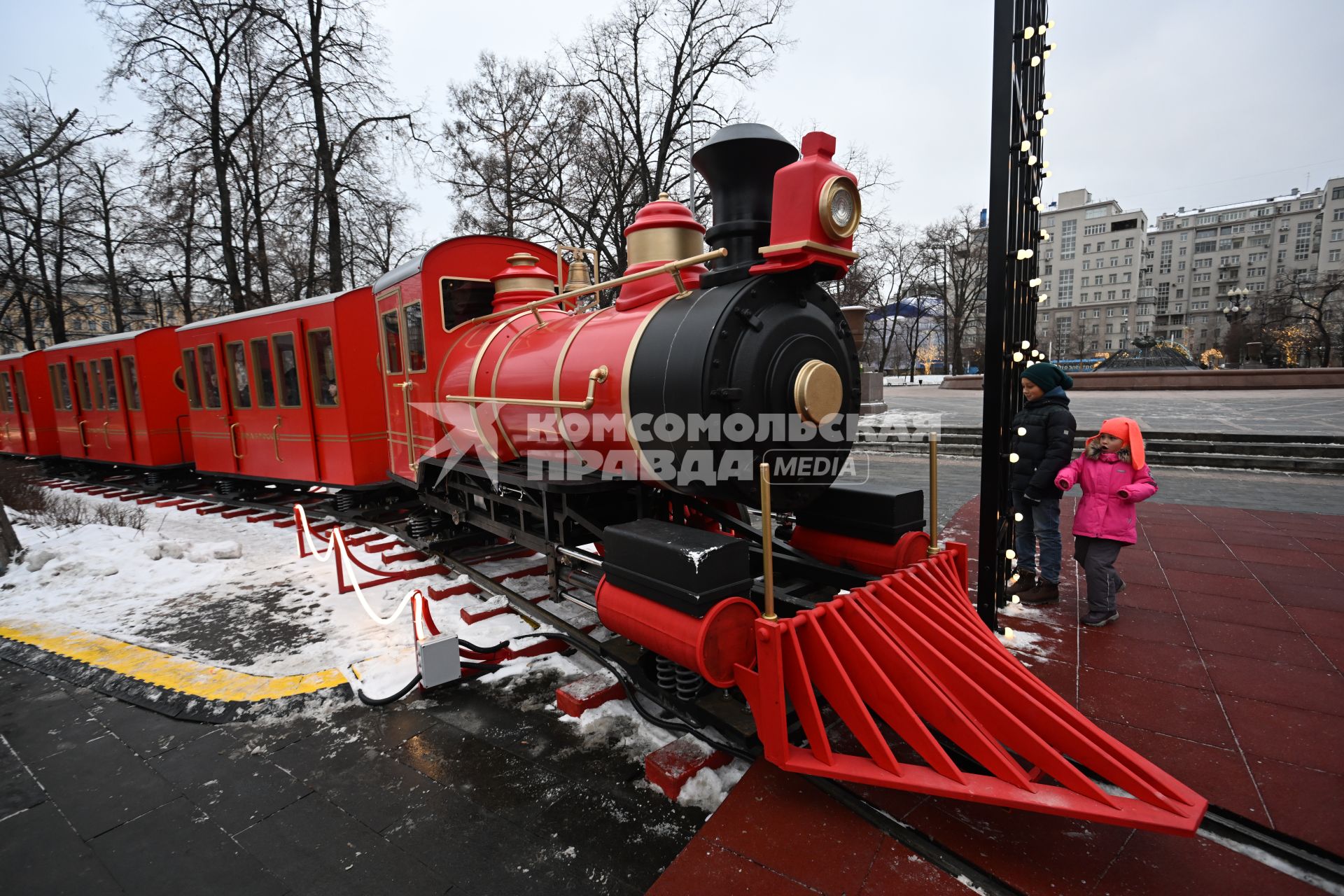 Новогодний поезд в Москве