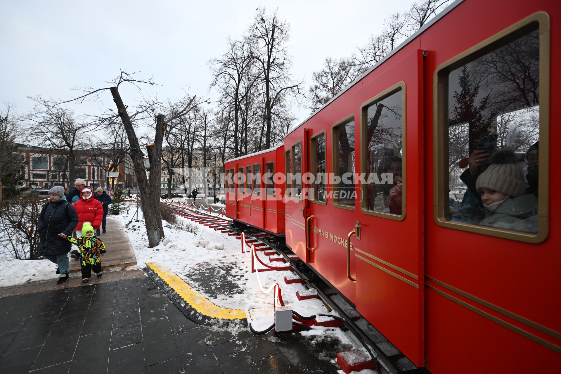 Новогодний поезд в Москве