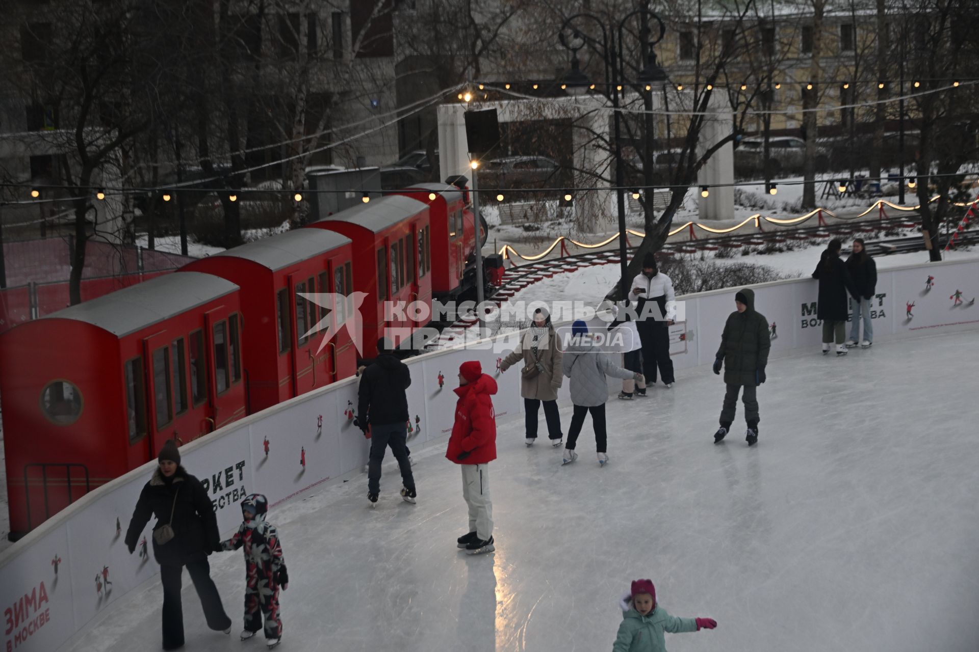 Новогодний поезд в Москве